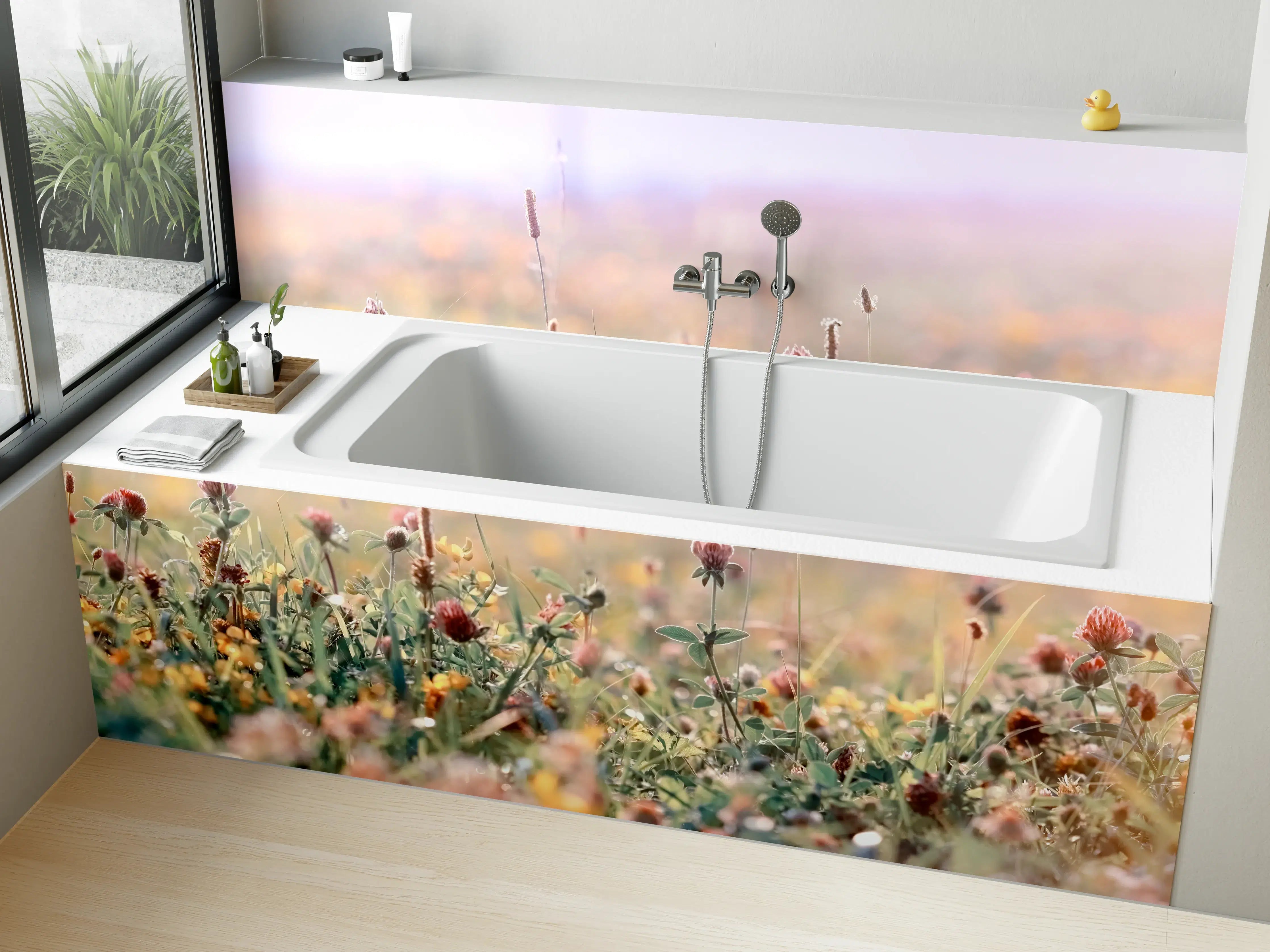 Badewannen-Rückwand - Schöne Wiese