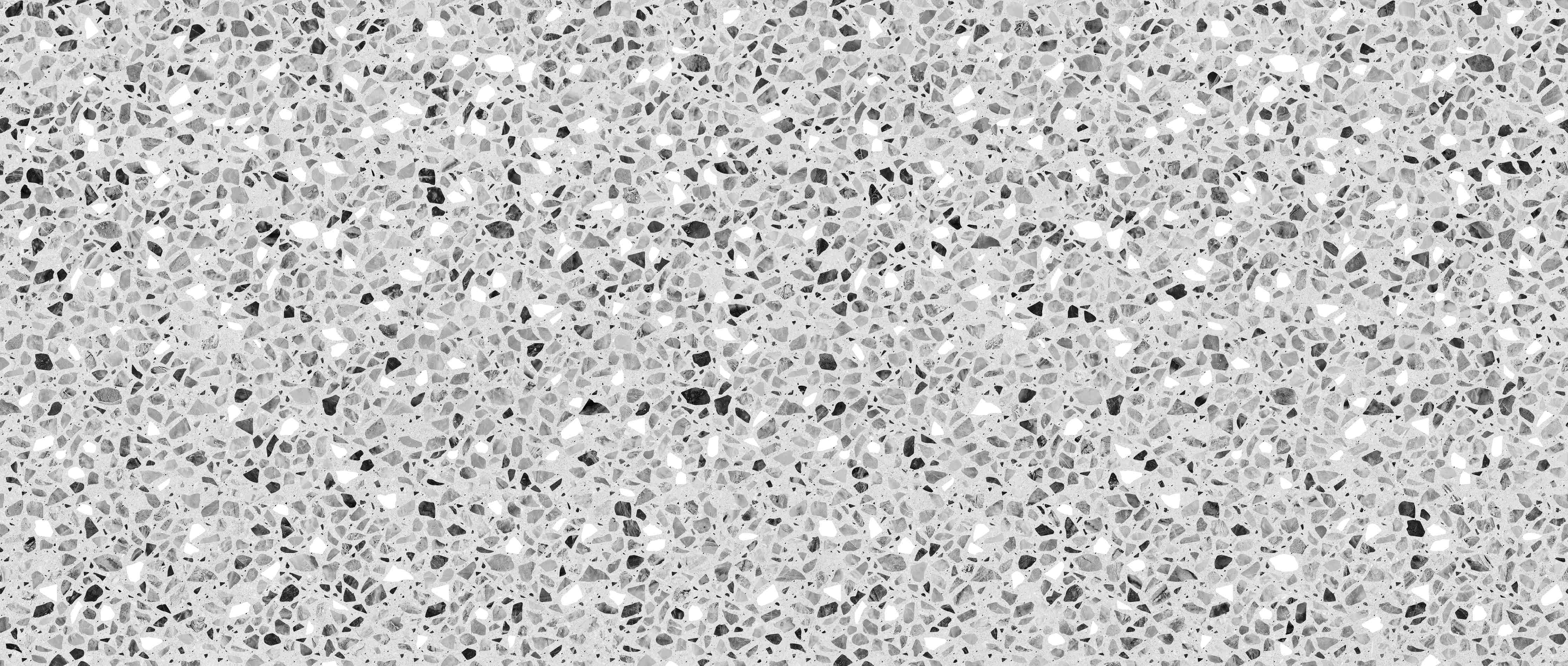 Badewannen-Rückwand-Schwarz-Weiße graue Terrazzo Stein Textur