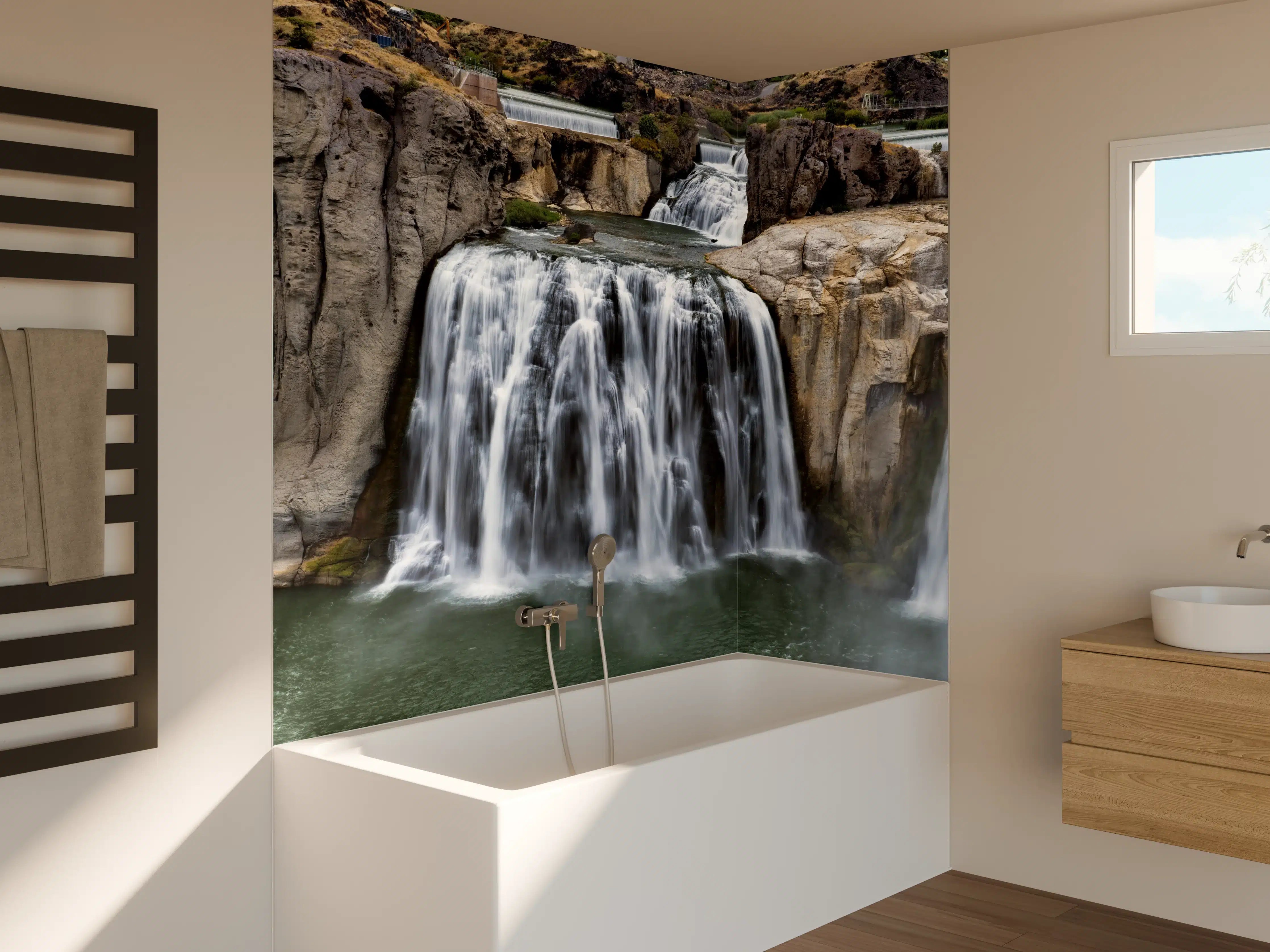 Badewannen-Rückwand - Shoshone Wasserfall