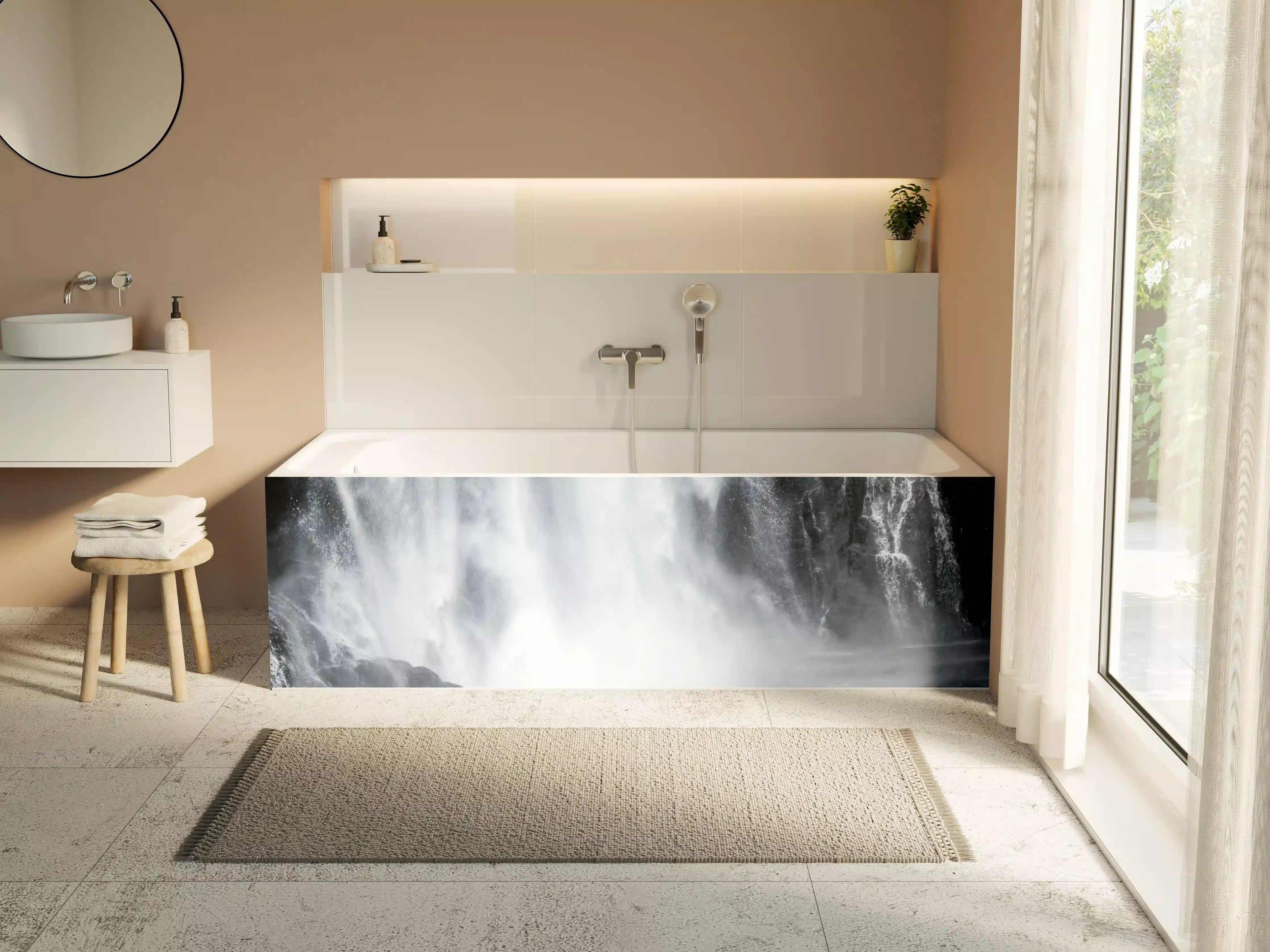 Badewannen-Rückwand - Skjervefossen Wasserfall 