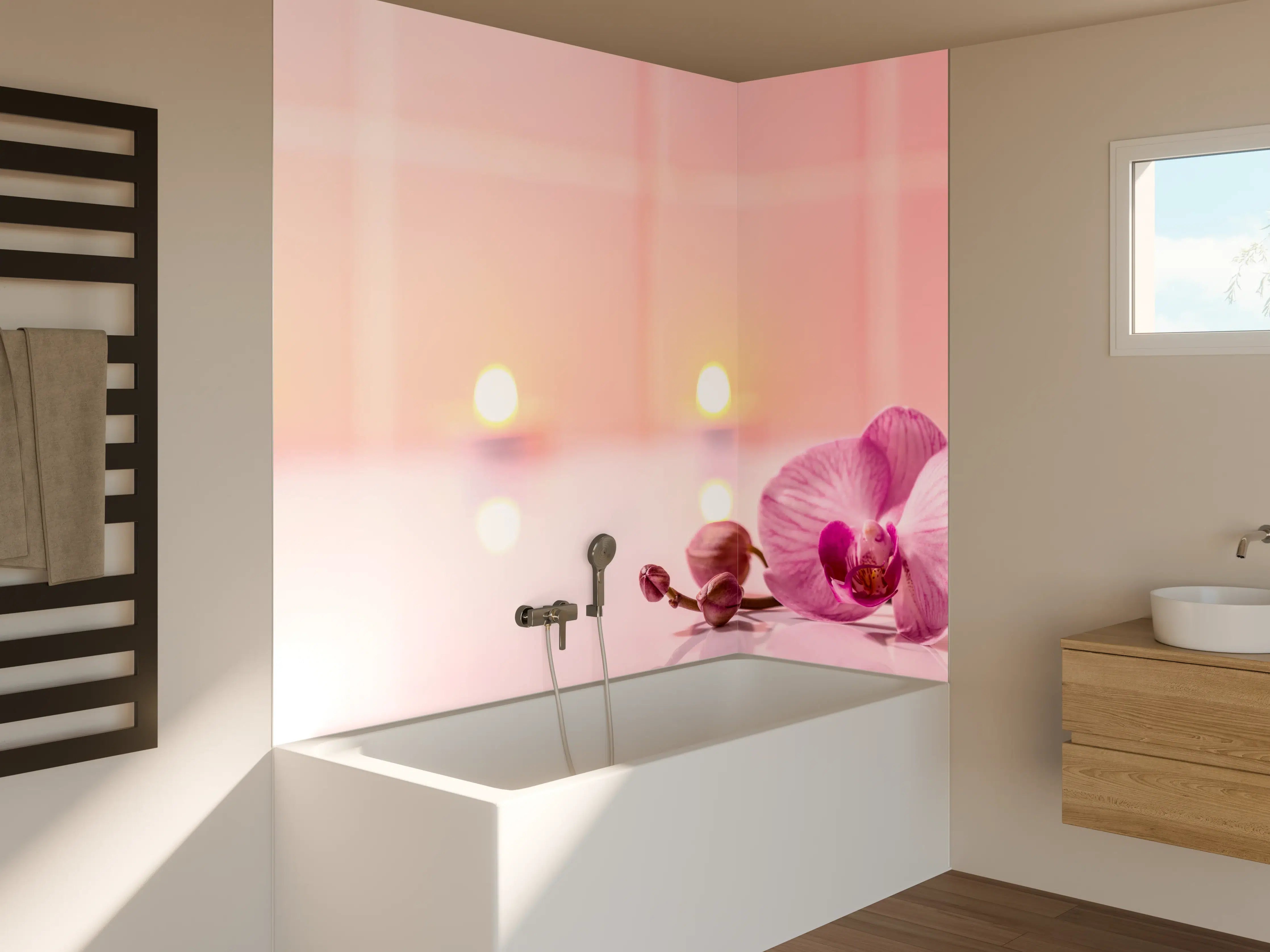 Badewannen-Rückwand - Spa-Stillleben