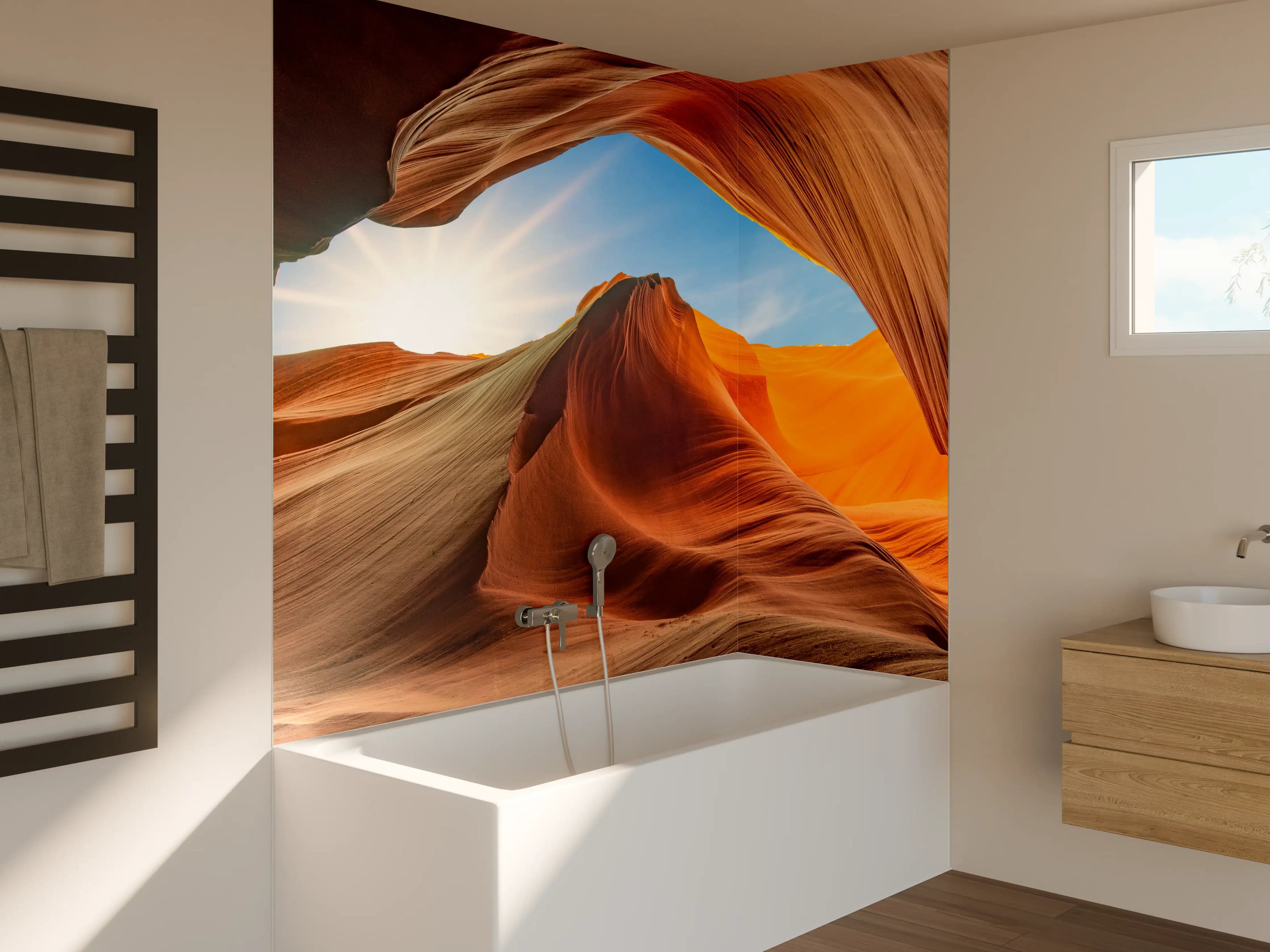 Badewannen-Rückwand - Spektakuläre Schlucht in Arizona