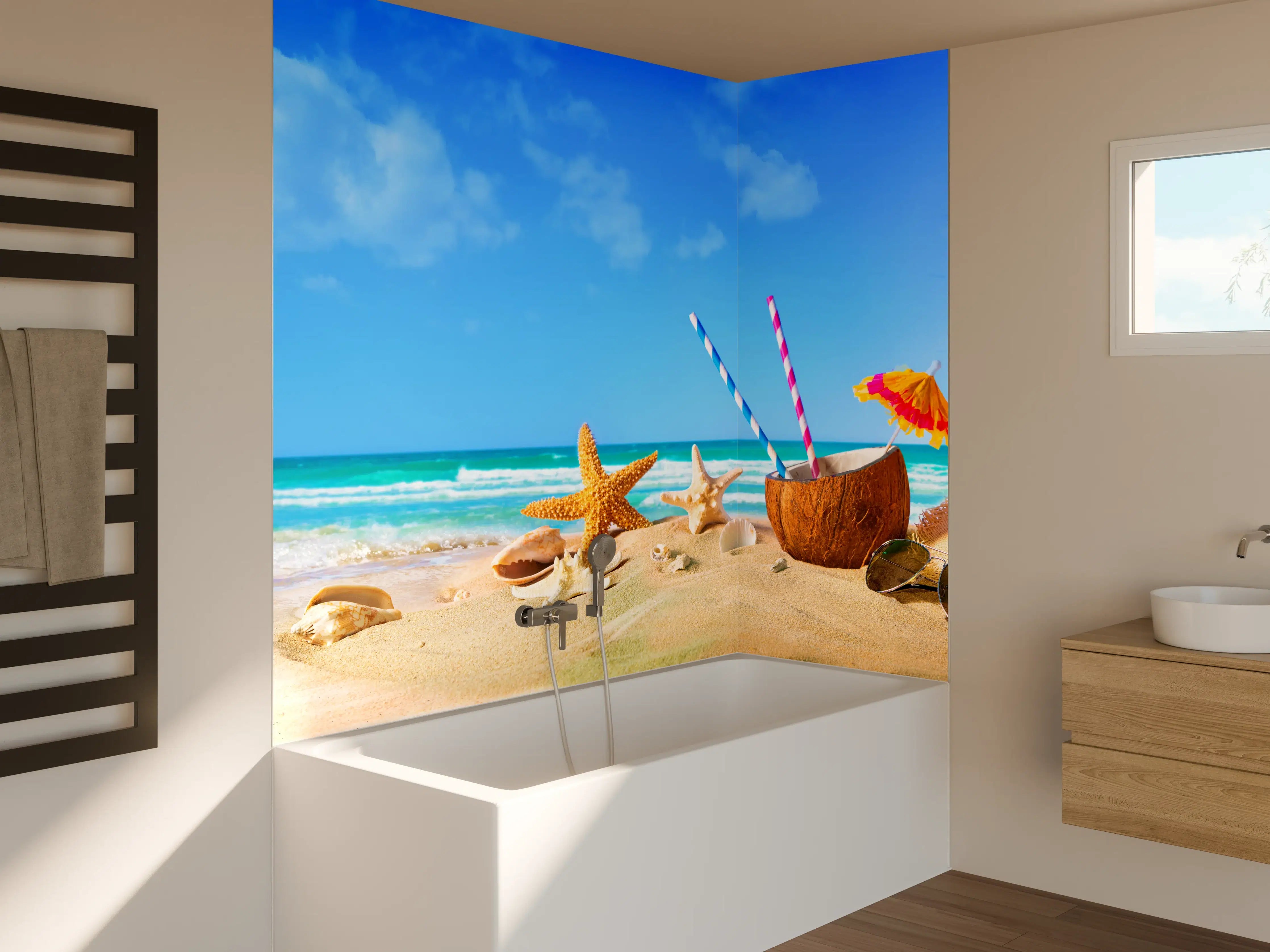 Badewannen-Rückwand - Strandaccesoires