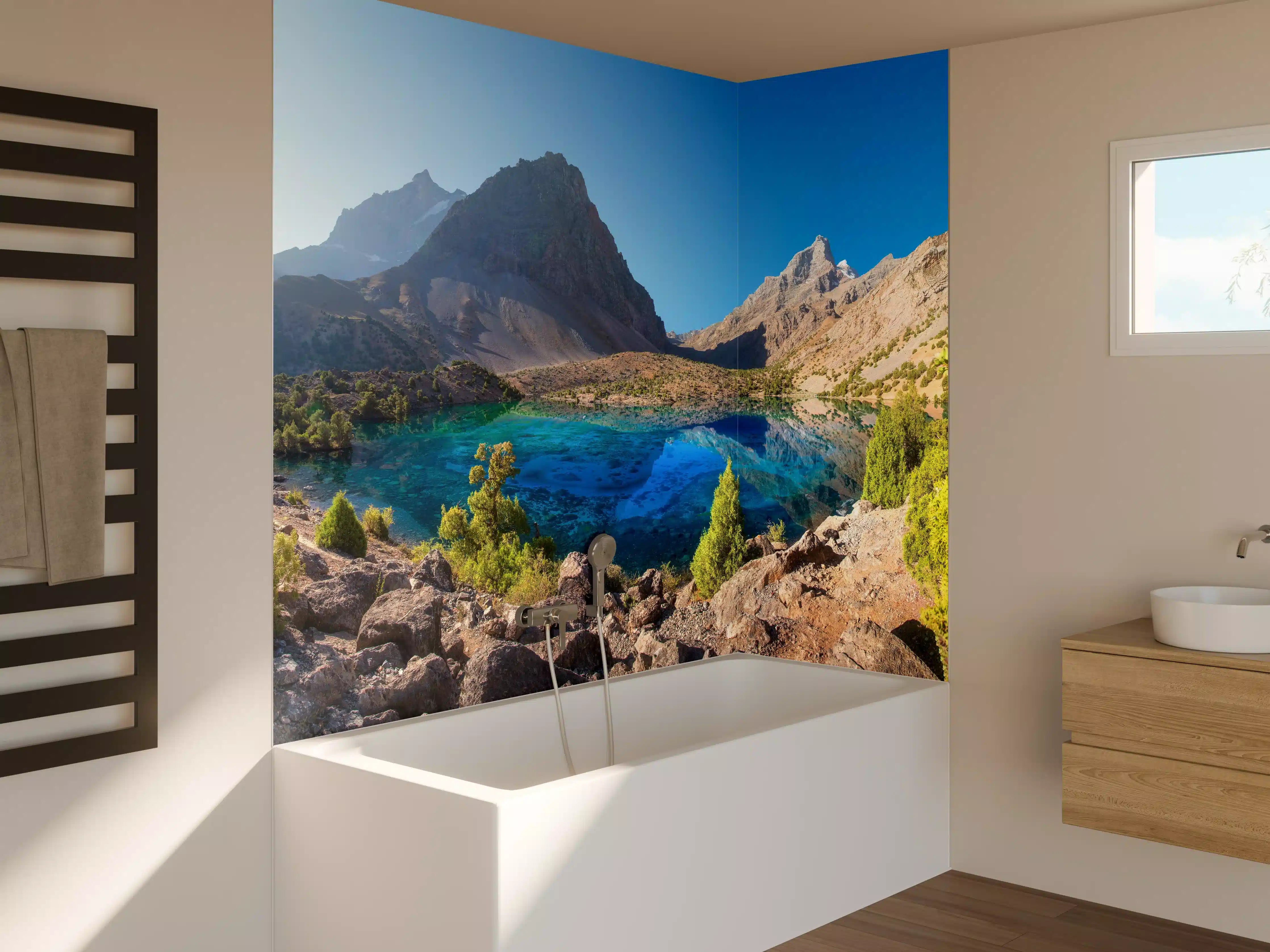 Badewannen-Rückwand - Tadschikistan See