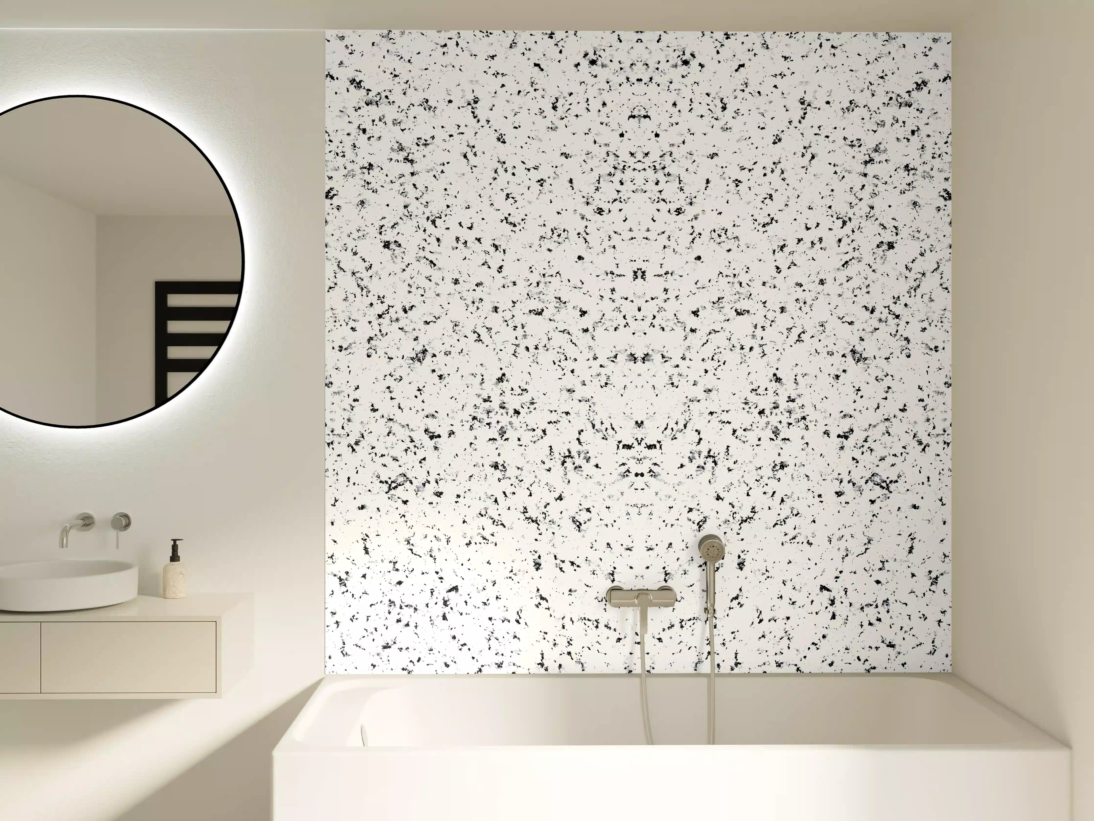 Badewannen-Rückwand - Terrazzo Granit Textur