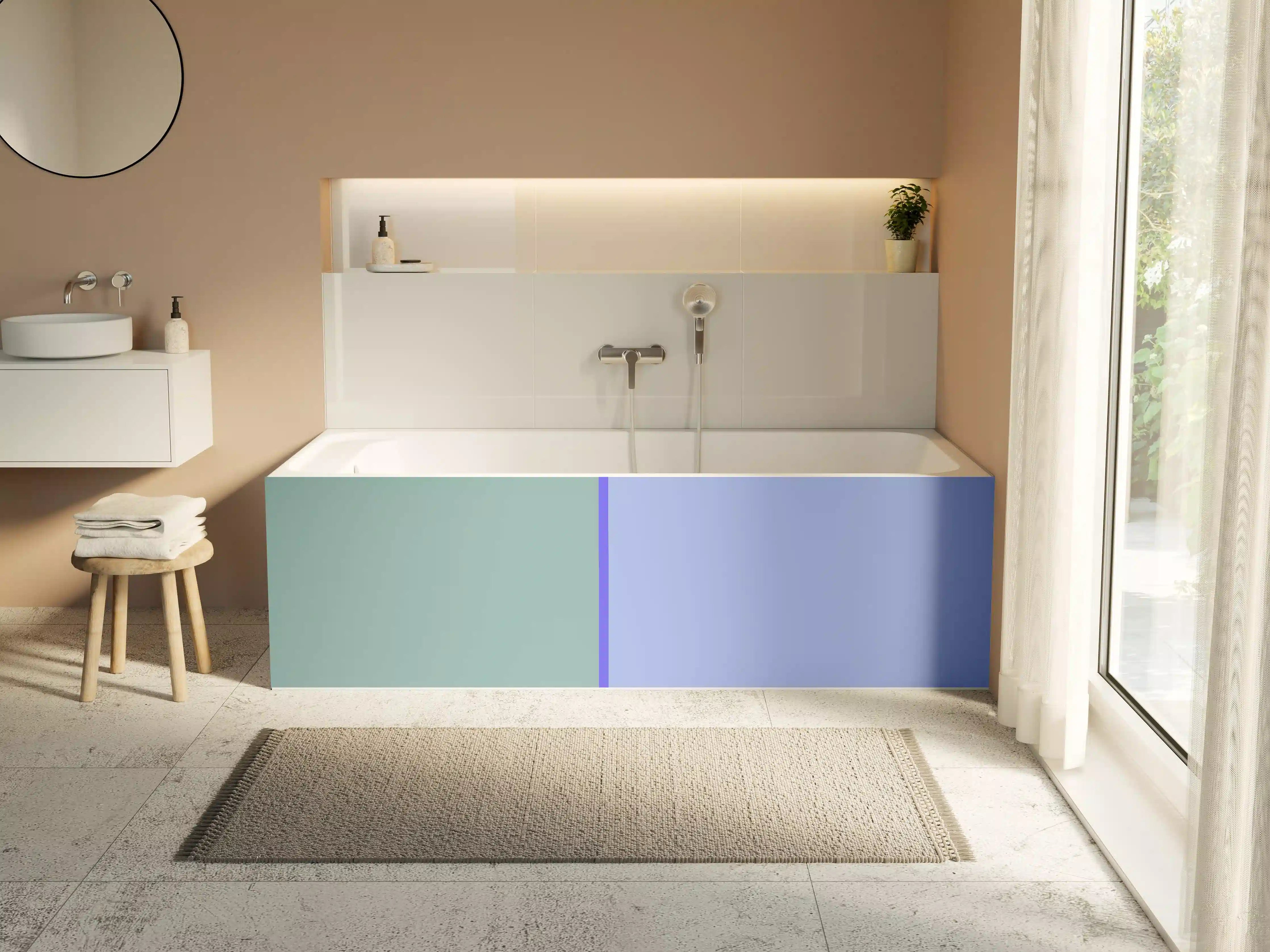 Badewannen-Rückwand - The Blues - Easy Vertical - Lavender