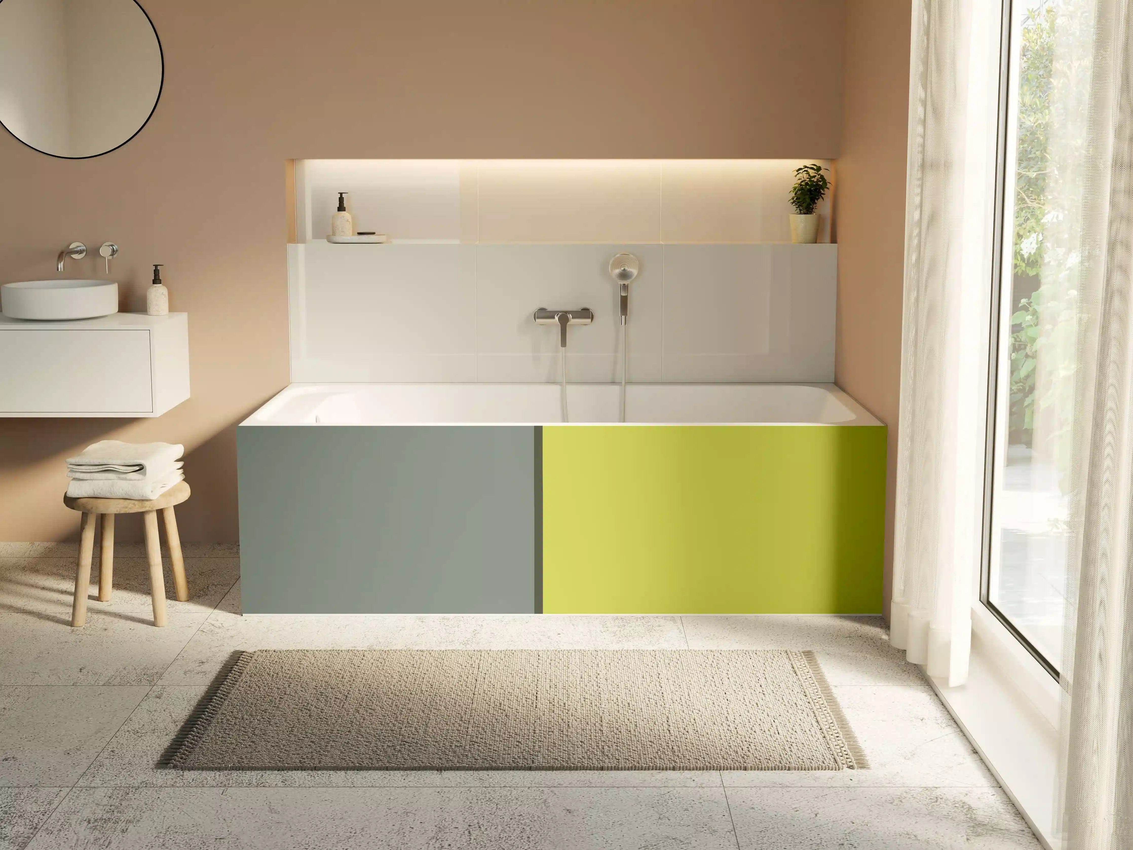 Badewannen-Rückwand - The Greens -  Easy Vertical - Matcha