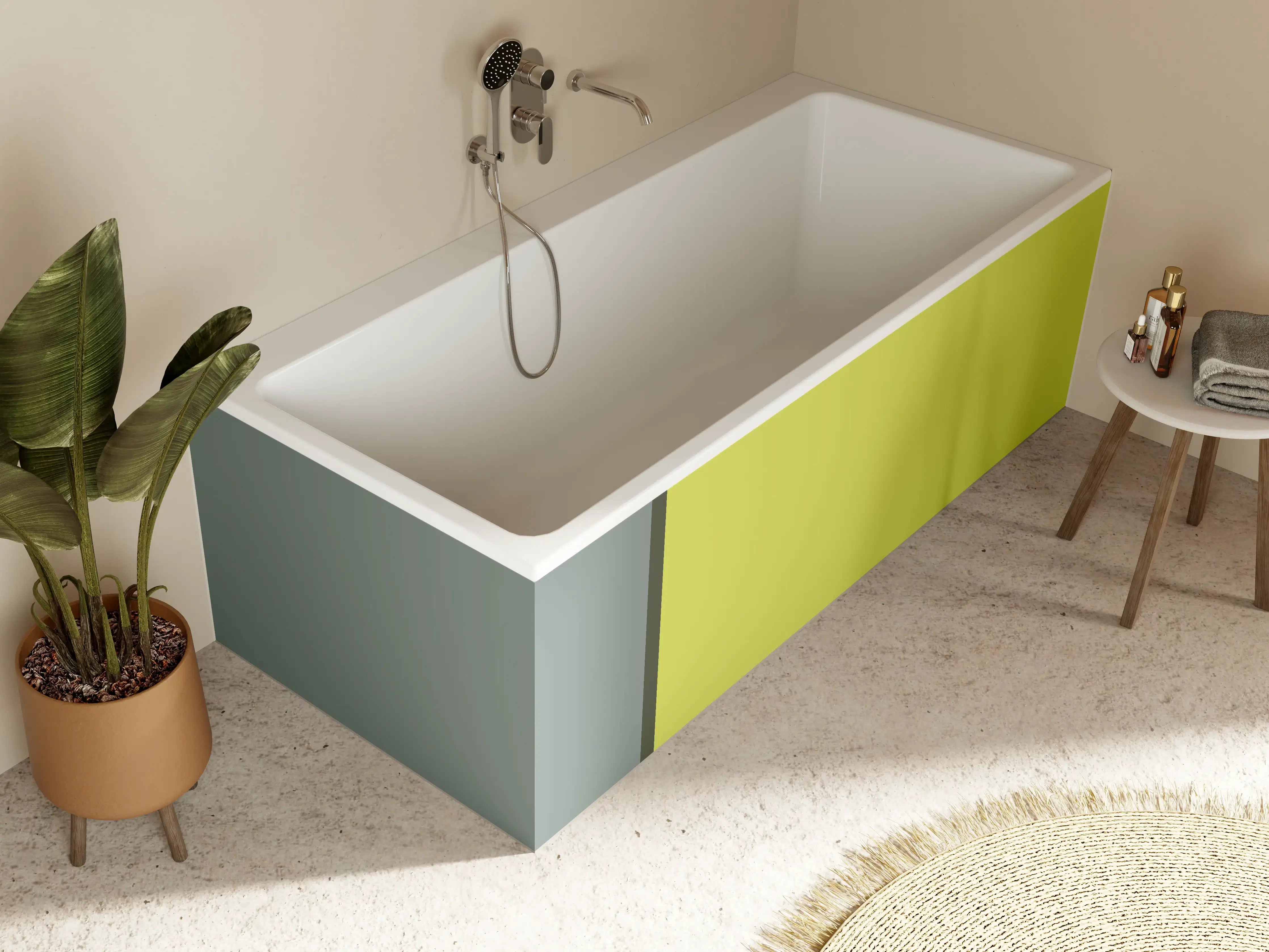 Badewannen-Rückwand - The Greens -  Easy Vertical - Matcha