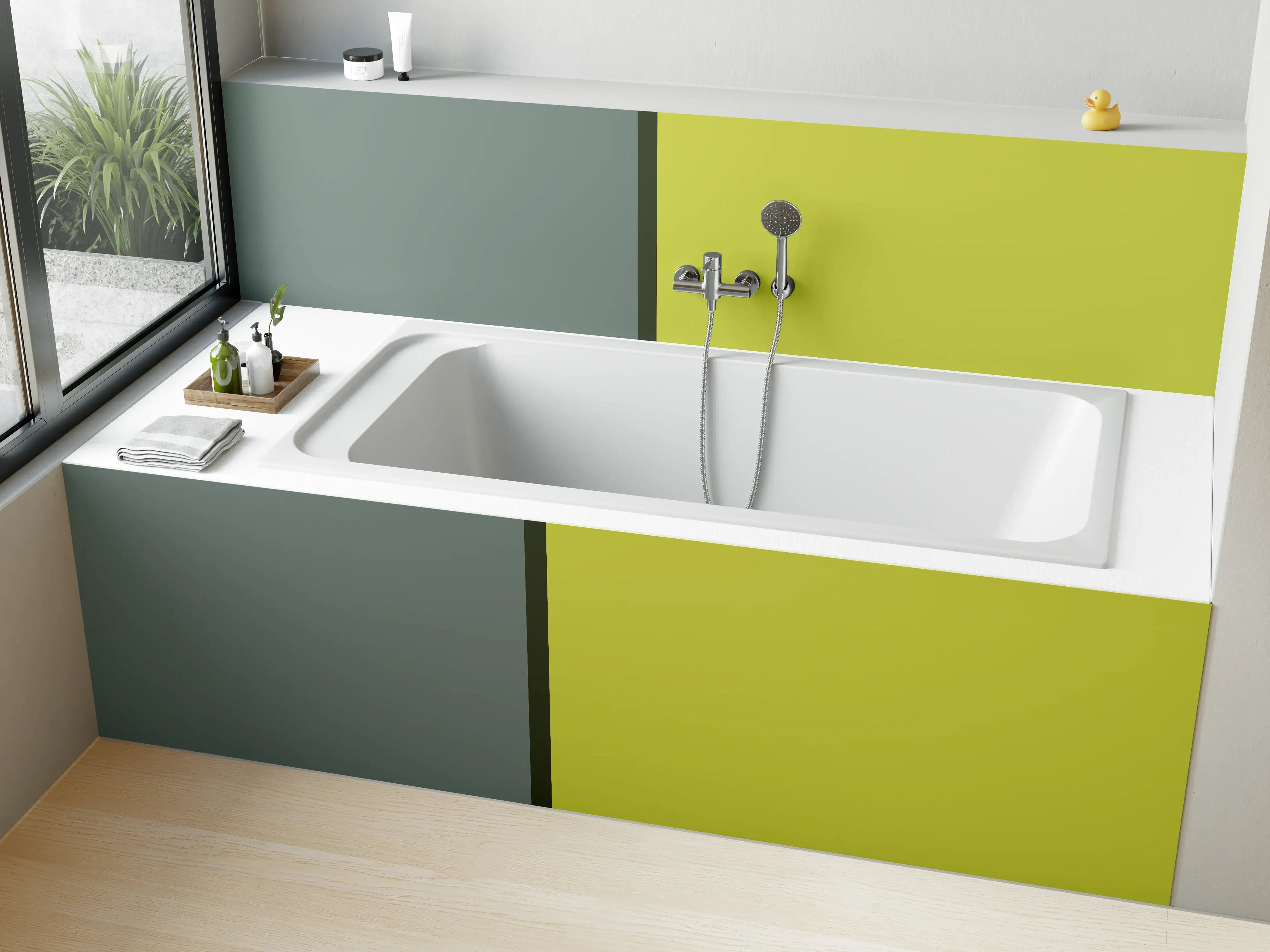Badewannen-Rückwand - The Greens -  Easy Vertical - Matcha