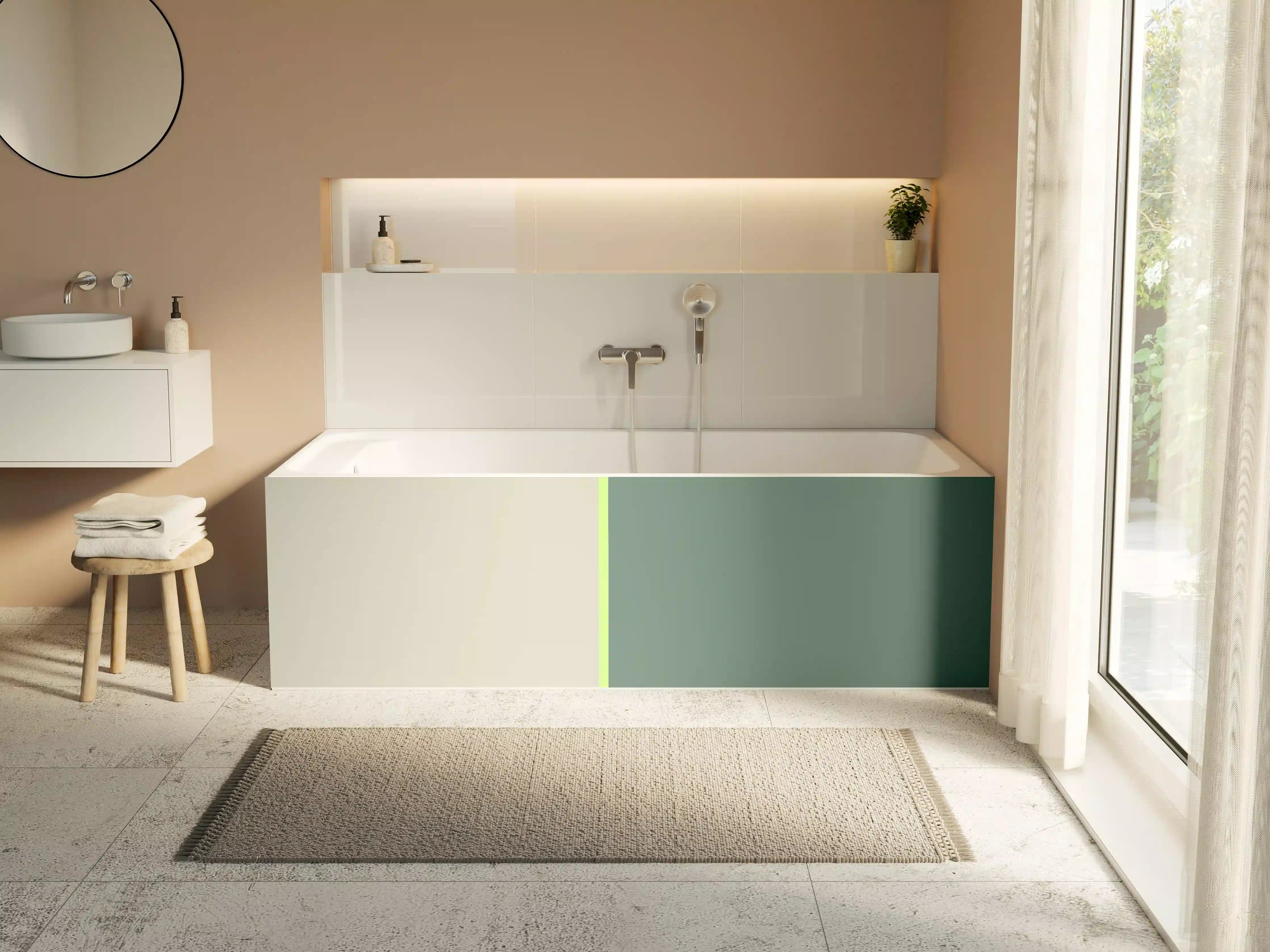 Badewannen-Rückwand - The Greens - Easy Vertical - Granny Smith