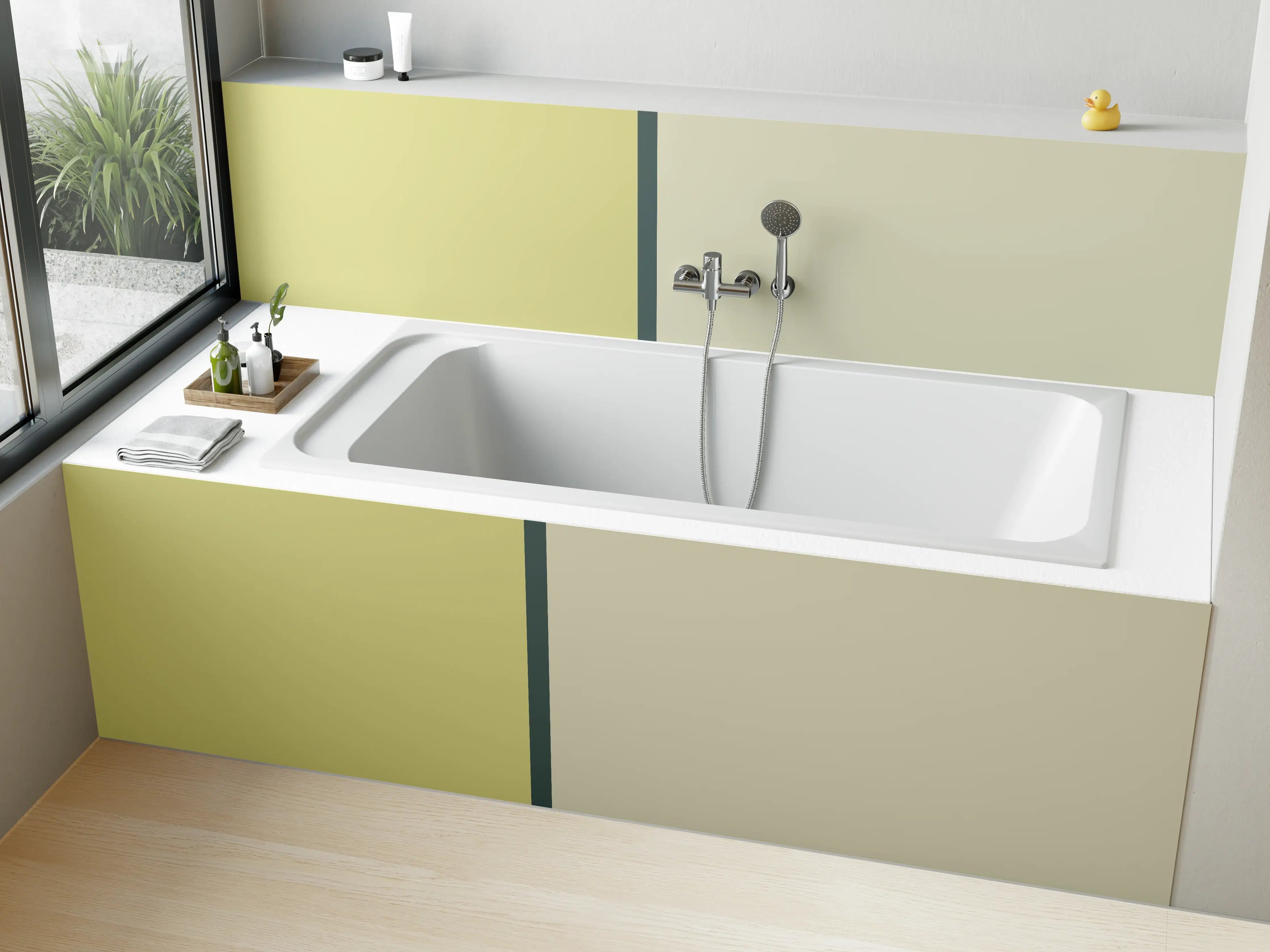Badewannen-Rückwand - The Greens - Easy Vertical - Pistachio