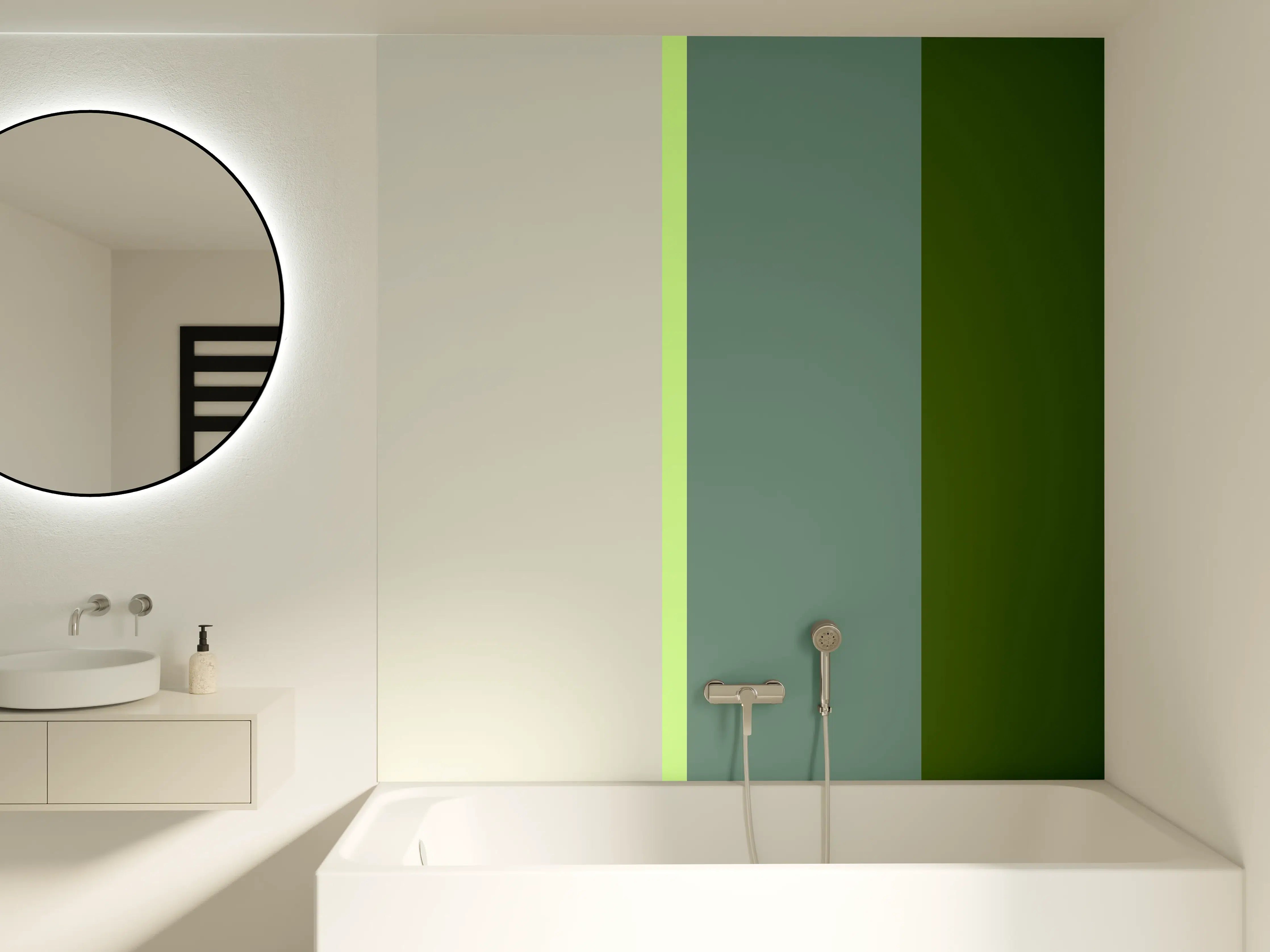 Badewannen-Rückwand - The Greens - Vertical - Granny Smith