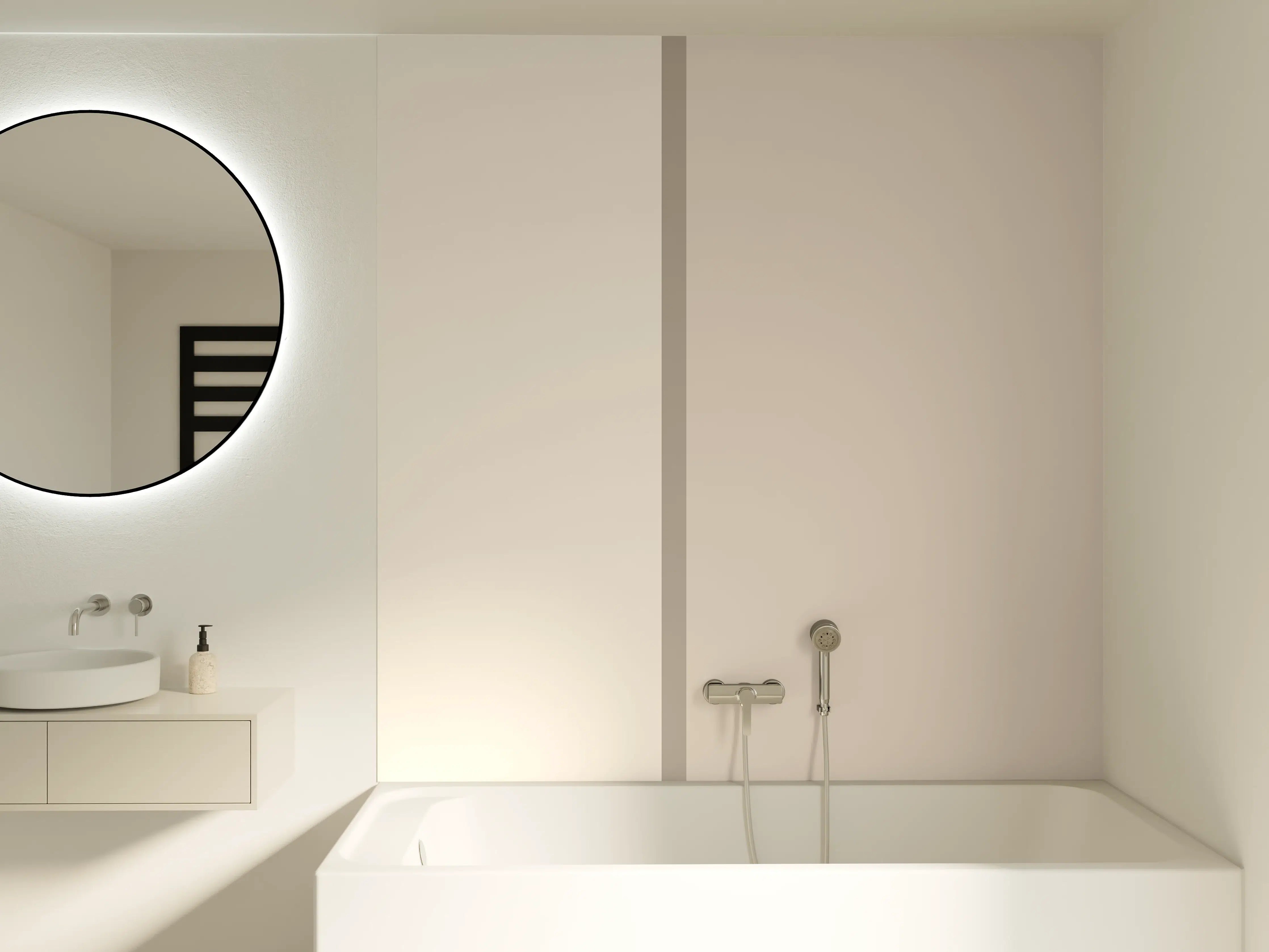 Badewannen-Rückwand - The Nudes - Easy Vertikal - Caramel