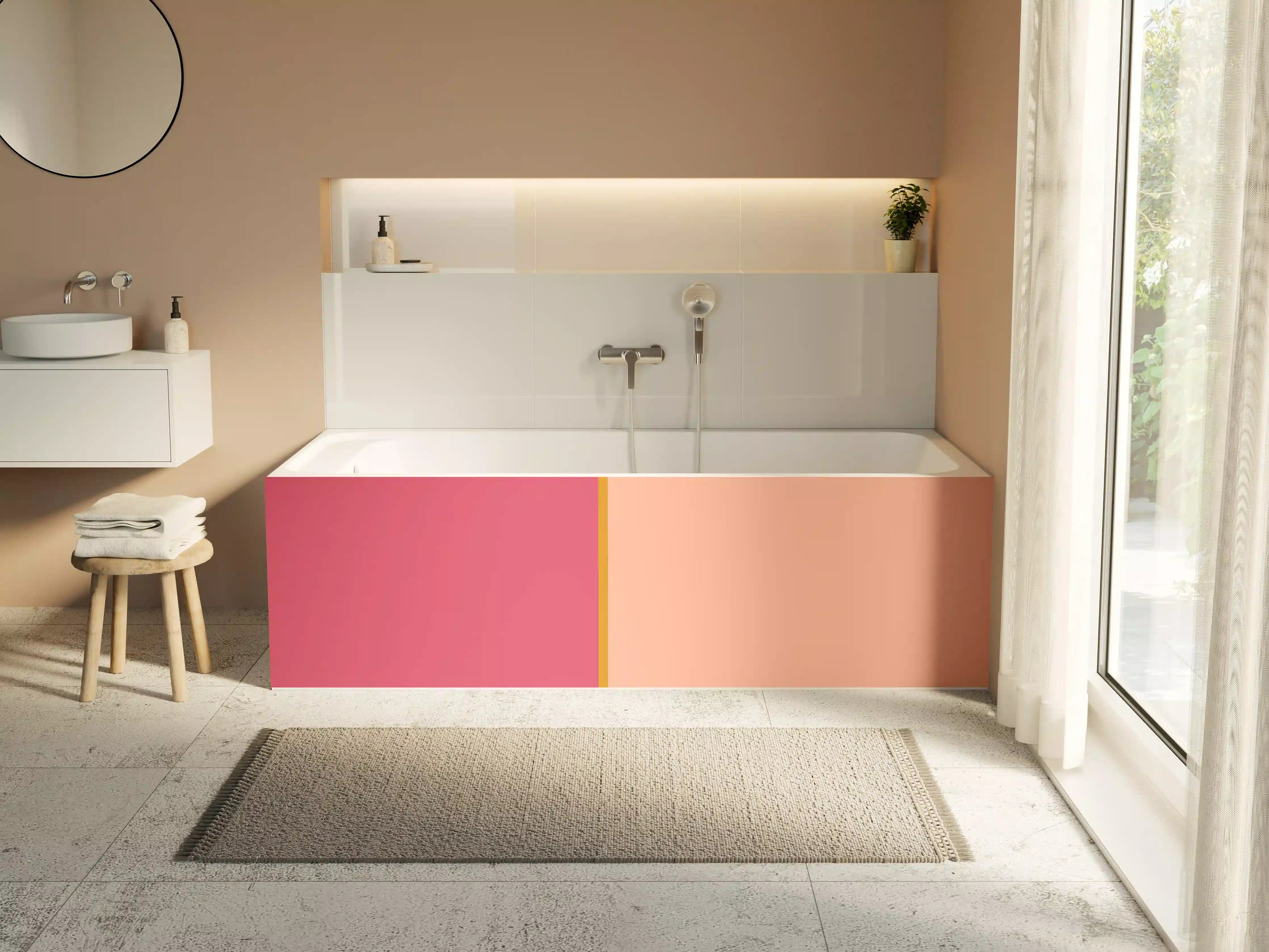 Badewannen-Rückwand - The Oranges - Easy Vertical - Cotton Candy