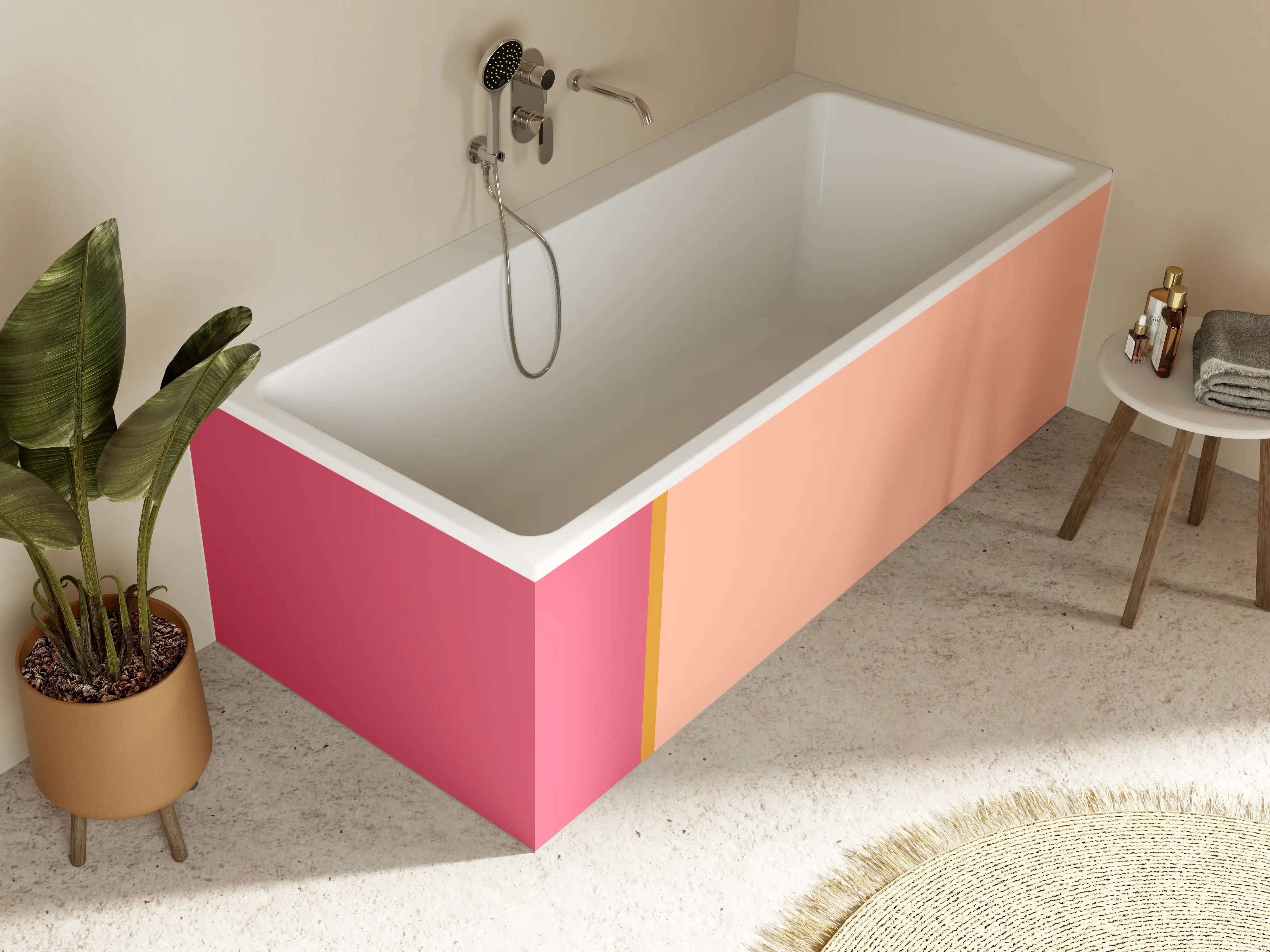 Badewannen-Rückwand - The Oranges - Easy Vertical - Cotton Candy