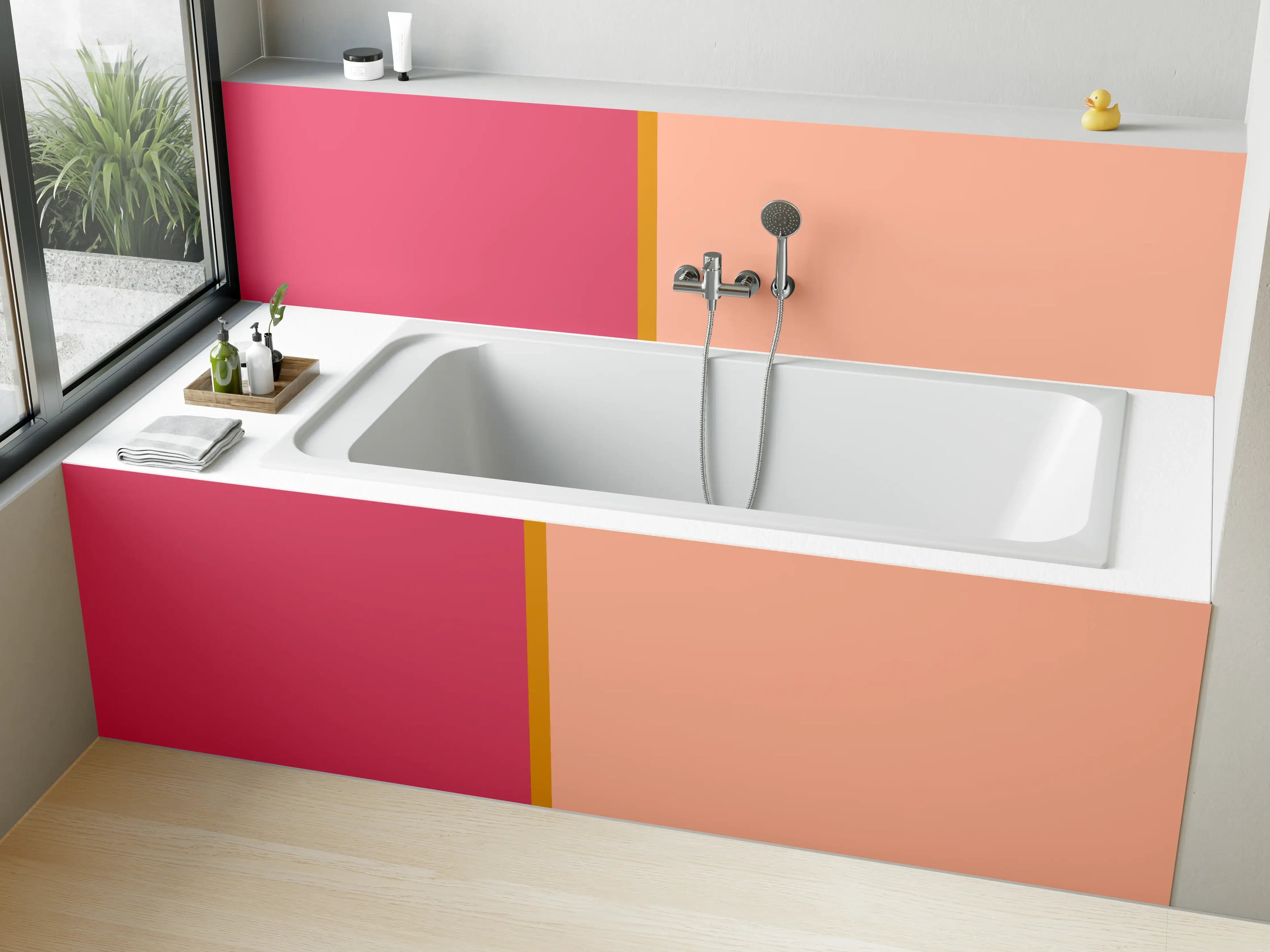 Badewannen-Rückwand - The Oranges - Easy Vertical - Cotton Candy
