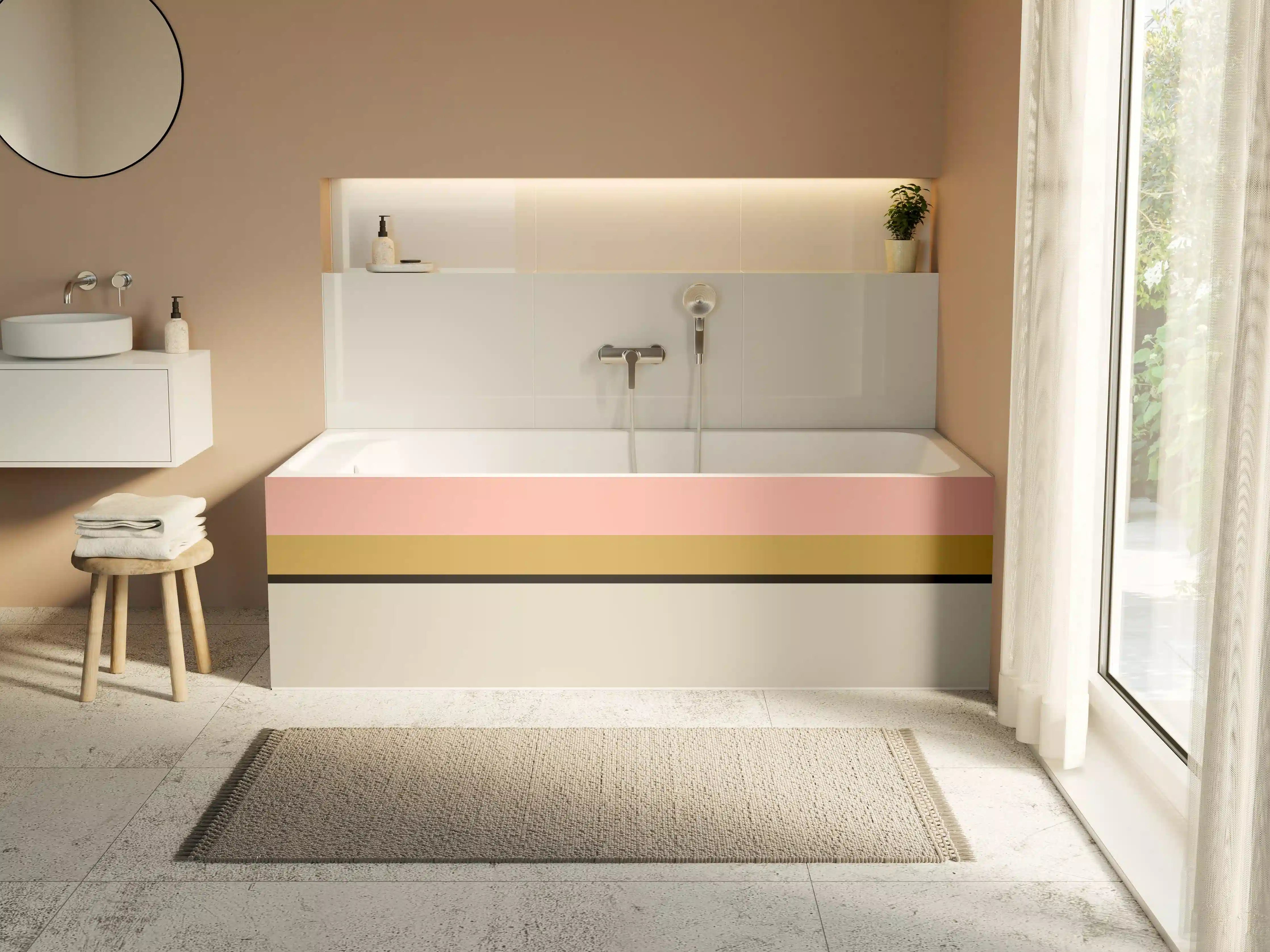 Badewannen-Rückwand - The Retros - Horizontal - Daenerys