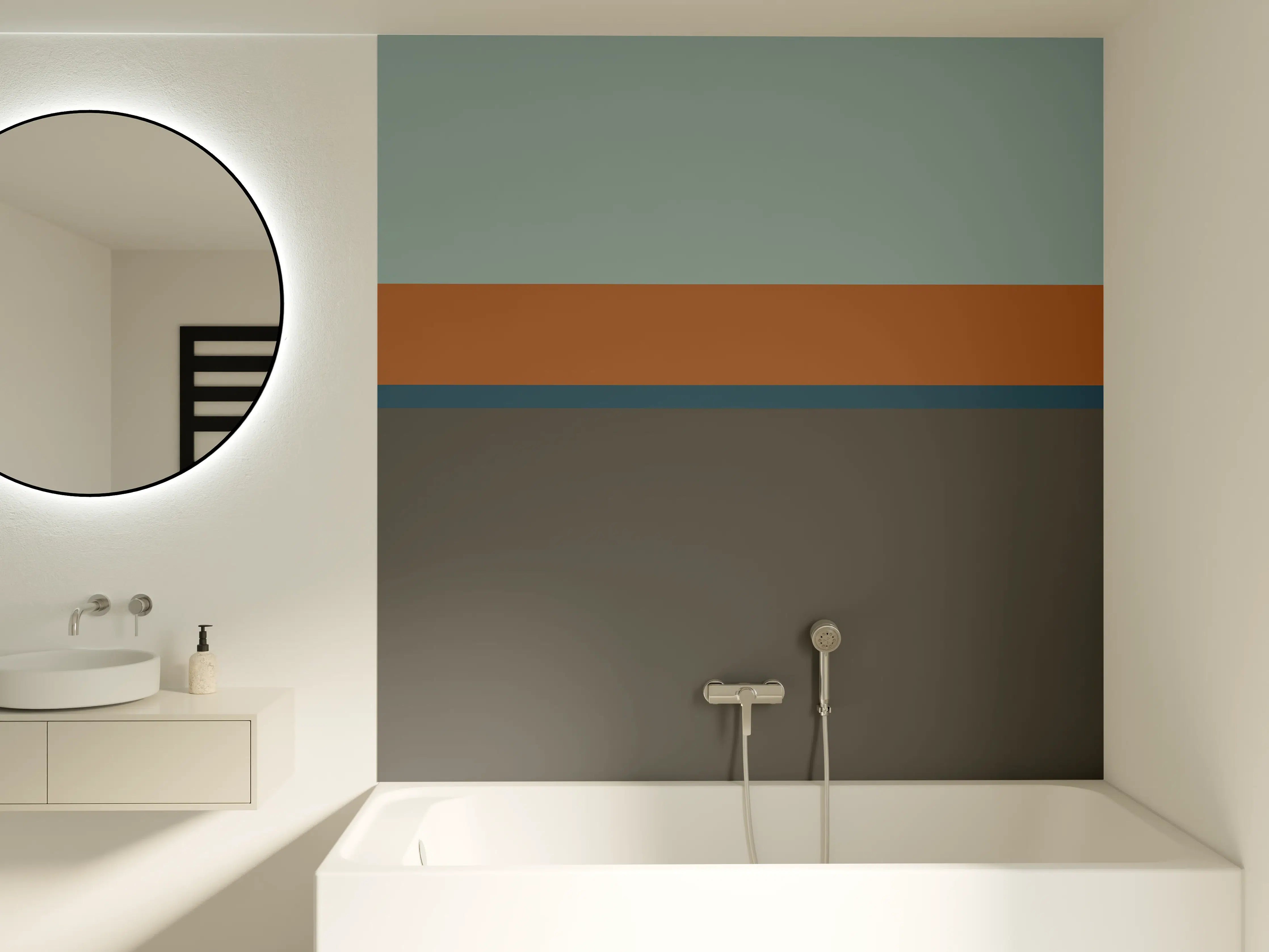 Badewannen-Rückwand - The Retros - Horizontal - Jon