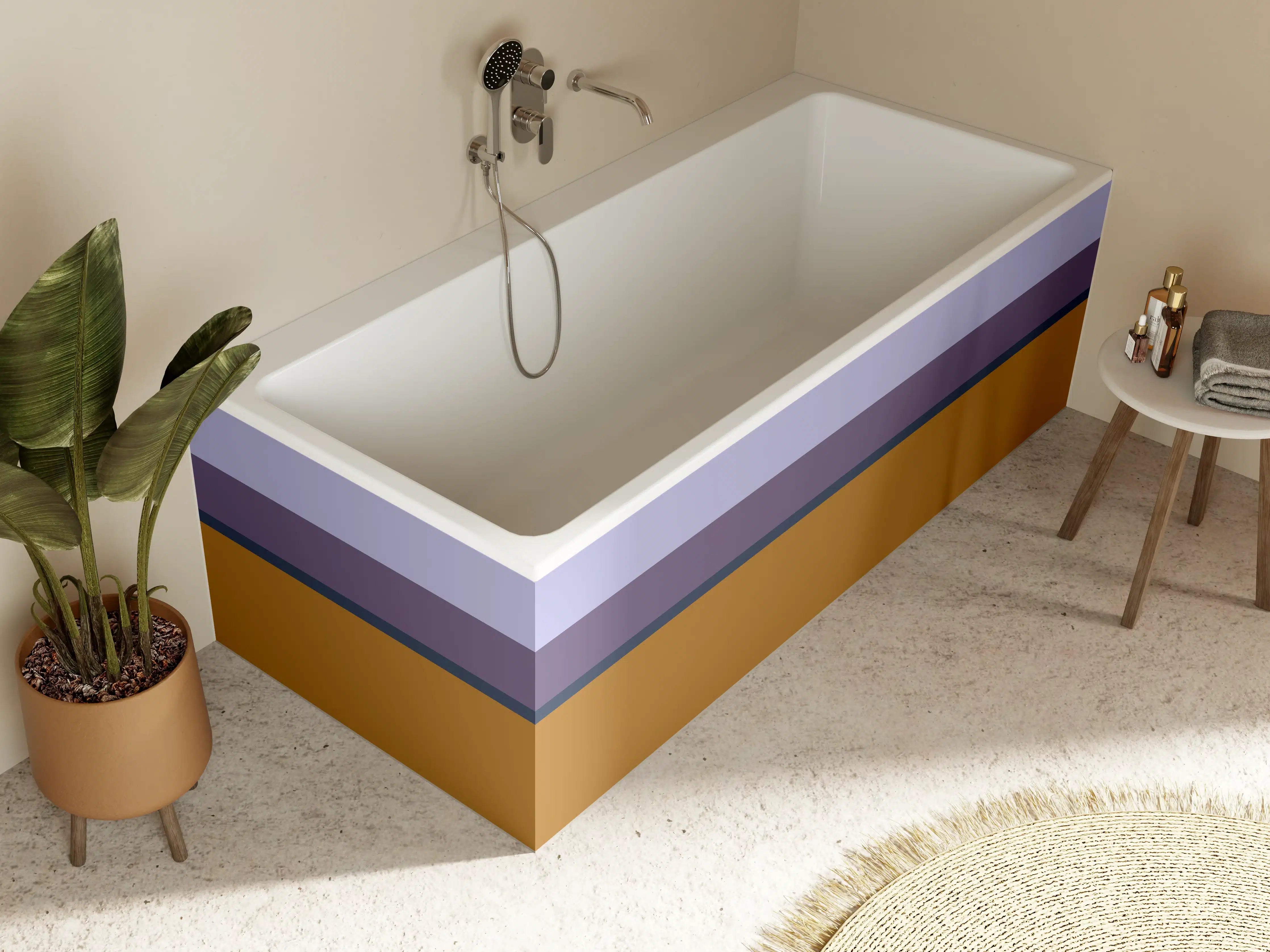 Badewannen-Rückwand - The Retros - Horizontal - Tyrion