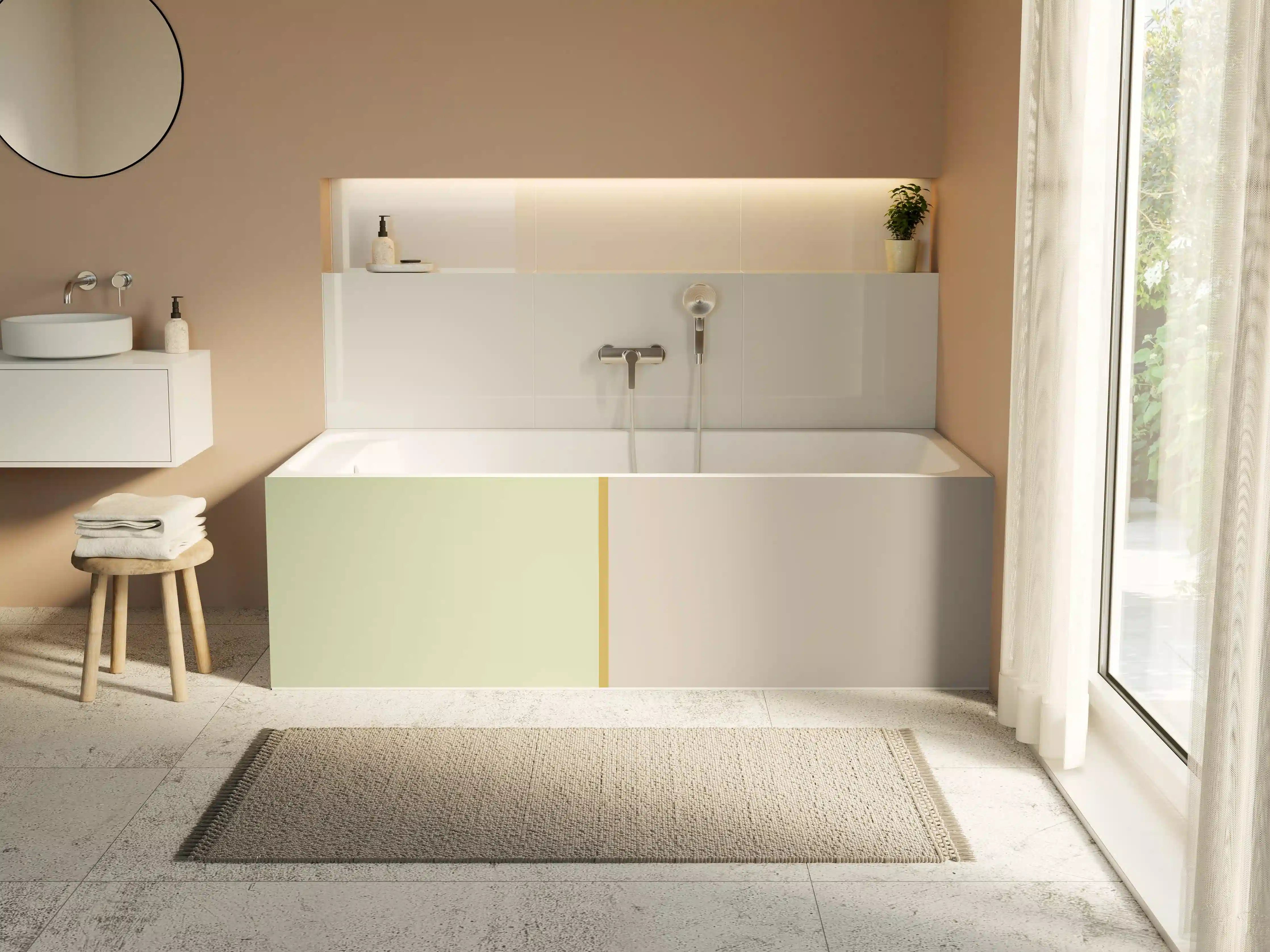 Badewannen-Rückwand - The Springs - Easy Vertikal - Birch