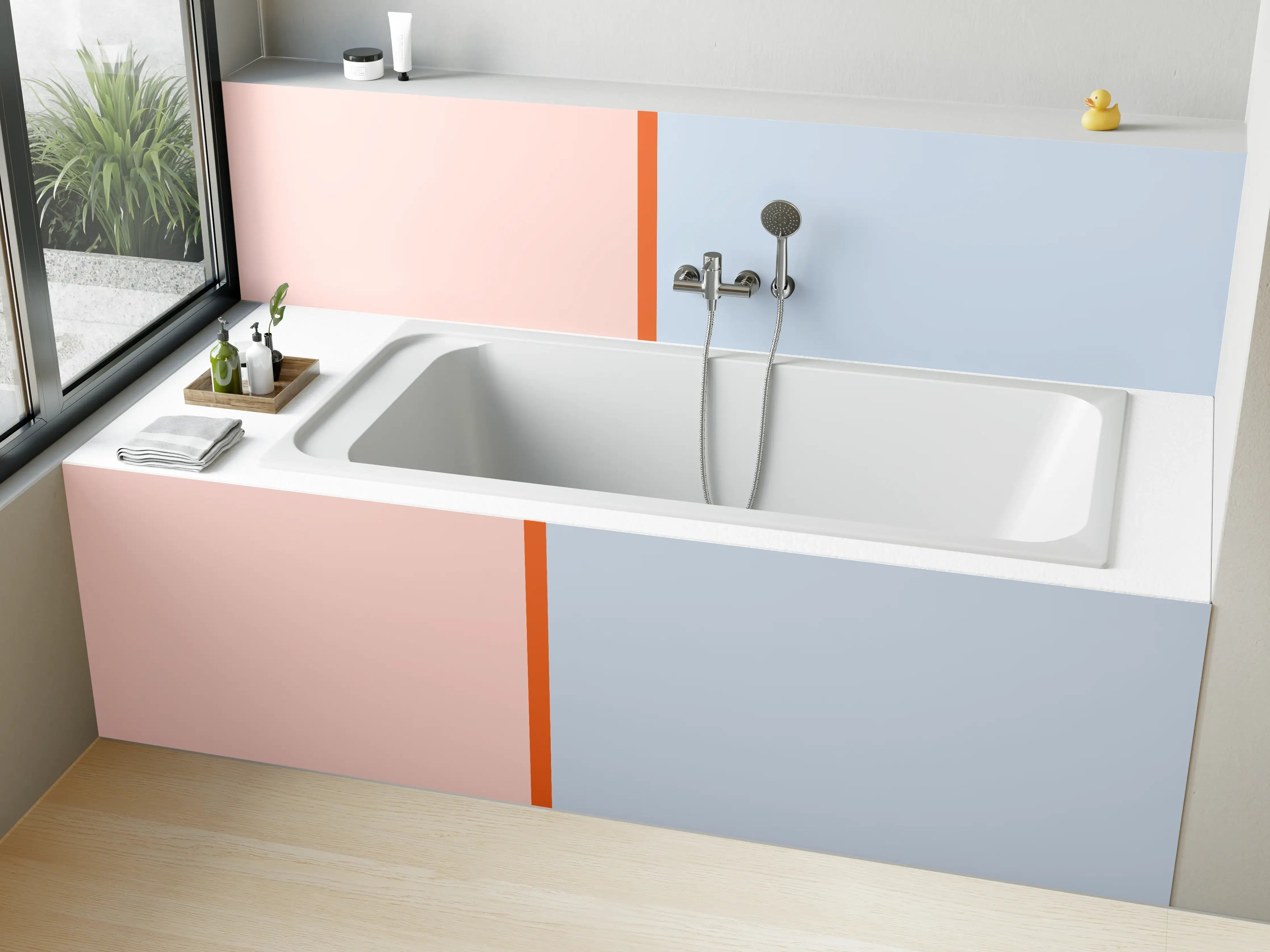 Badewannen-Rückwand - The Springs - Easy Vertikal - Crocus