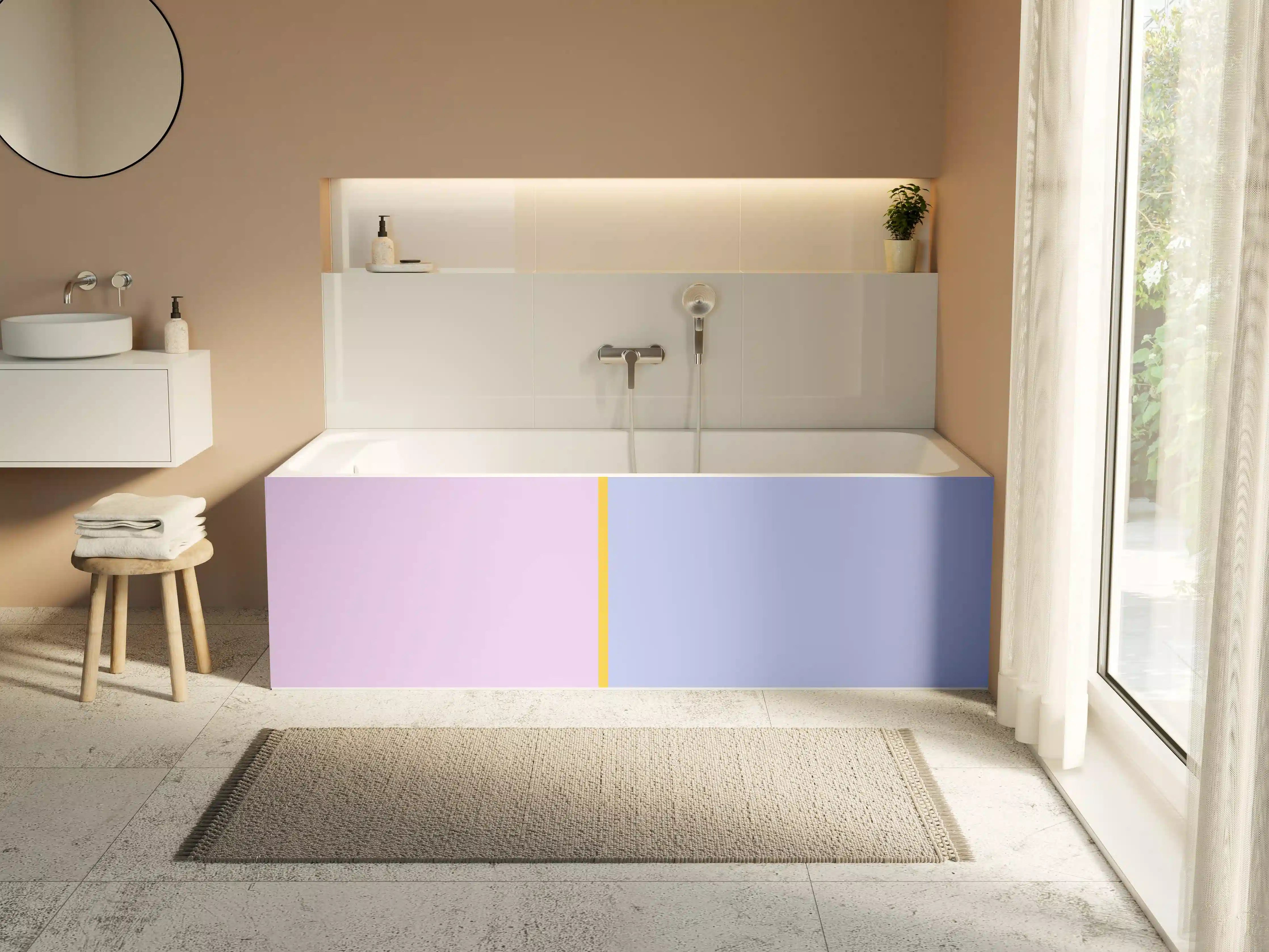 Badewannen-Rückwand - The Springs - Easy Vertikal - Lilac