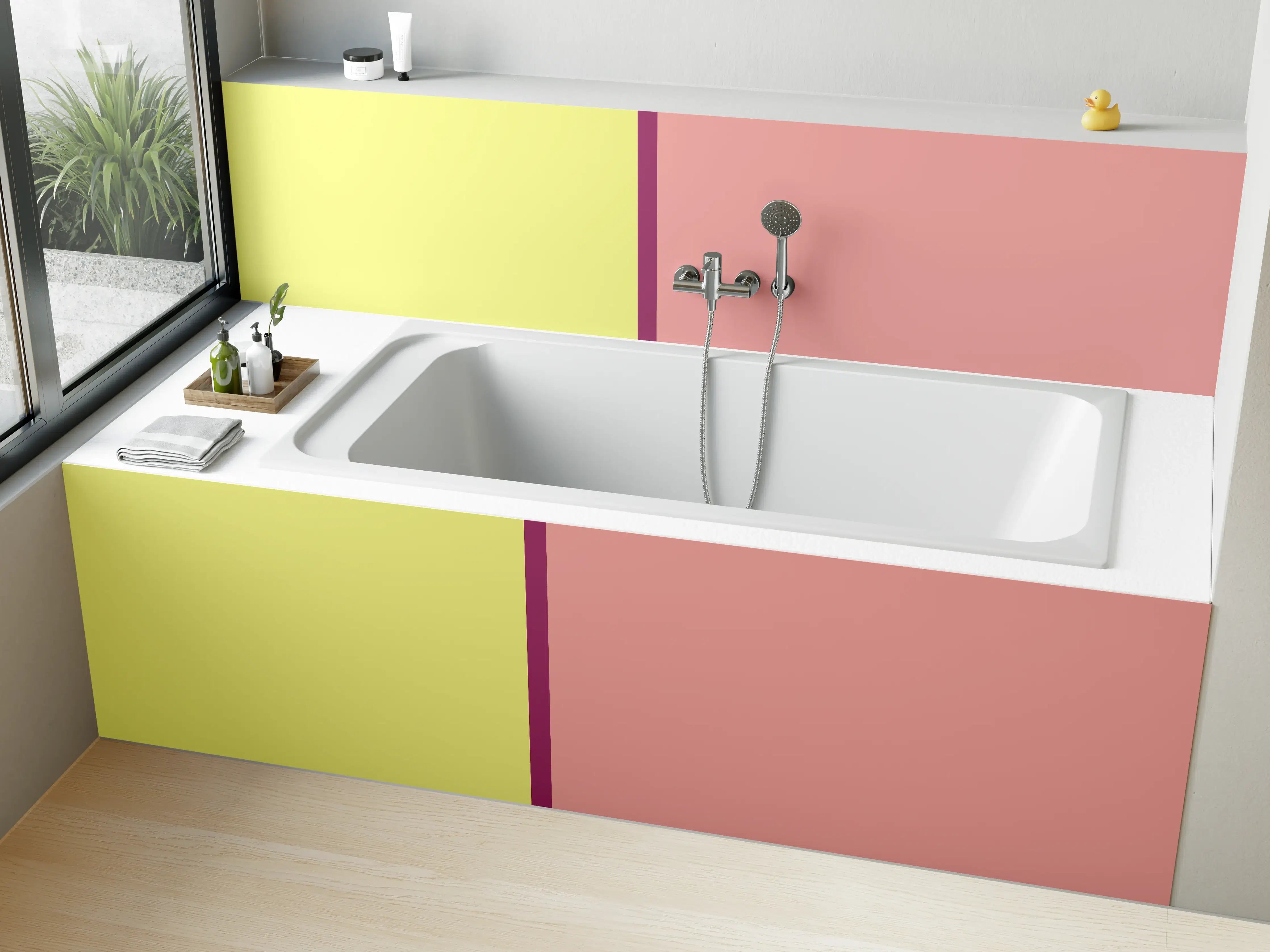 Badewannen-Rückwand - The Springs - Easy Vertikal - Tulip