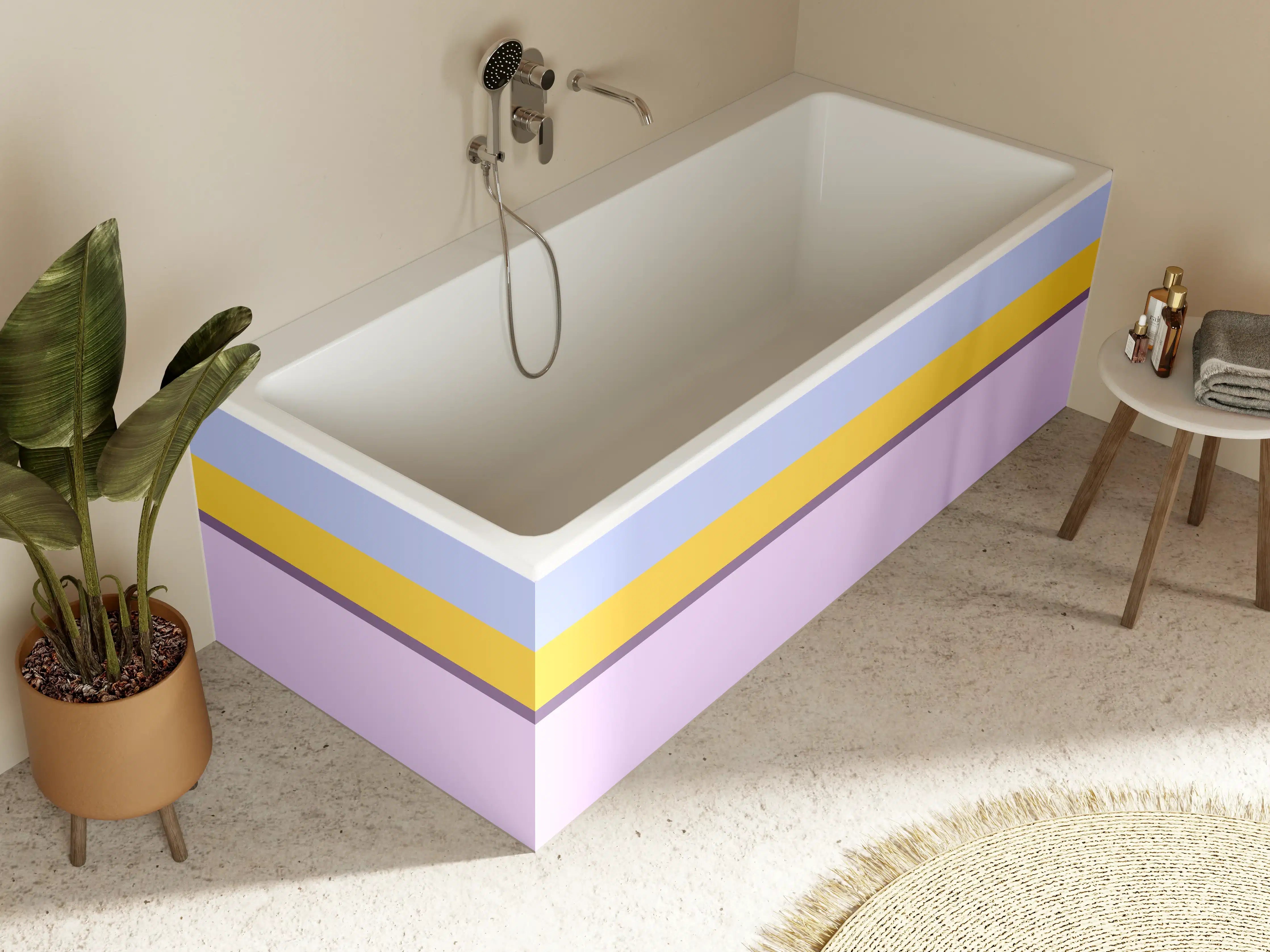 Badewannen-Rückwand - The Springs - Horizontal - Lilac