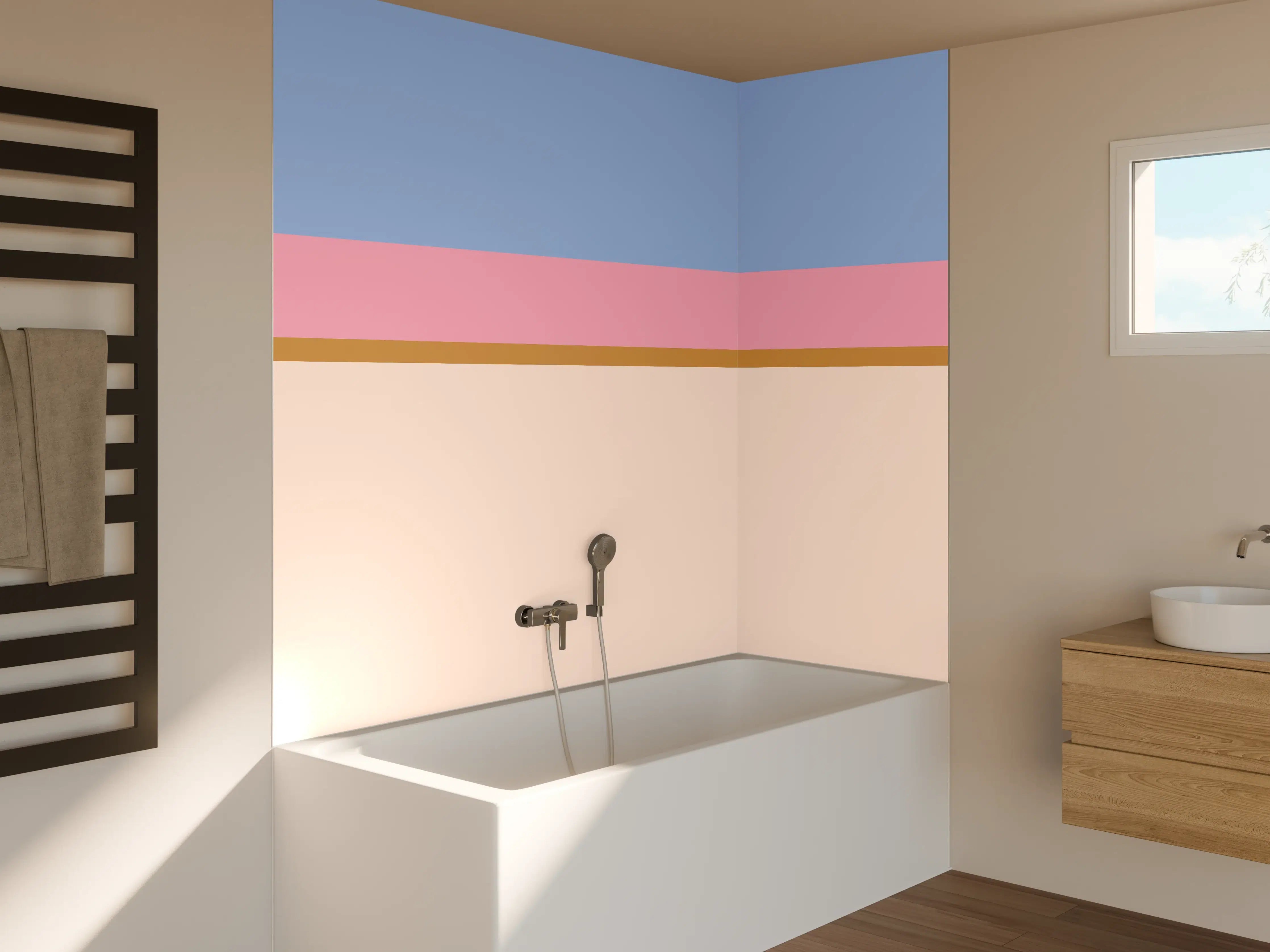 Badewannen-Rückwand - The Vintages - Horizontal - Eloise