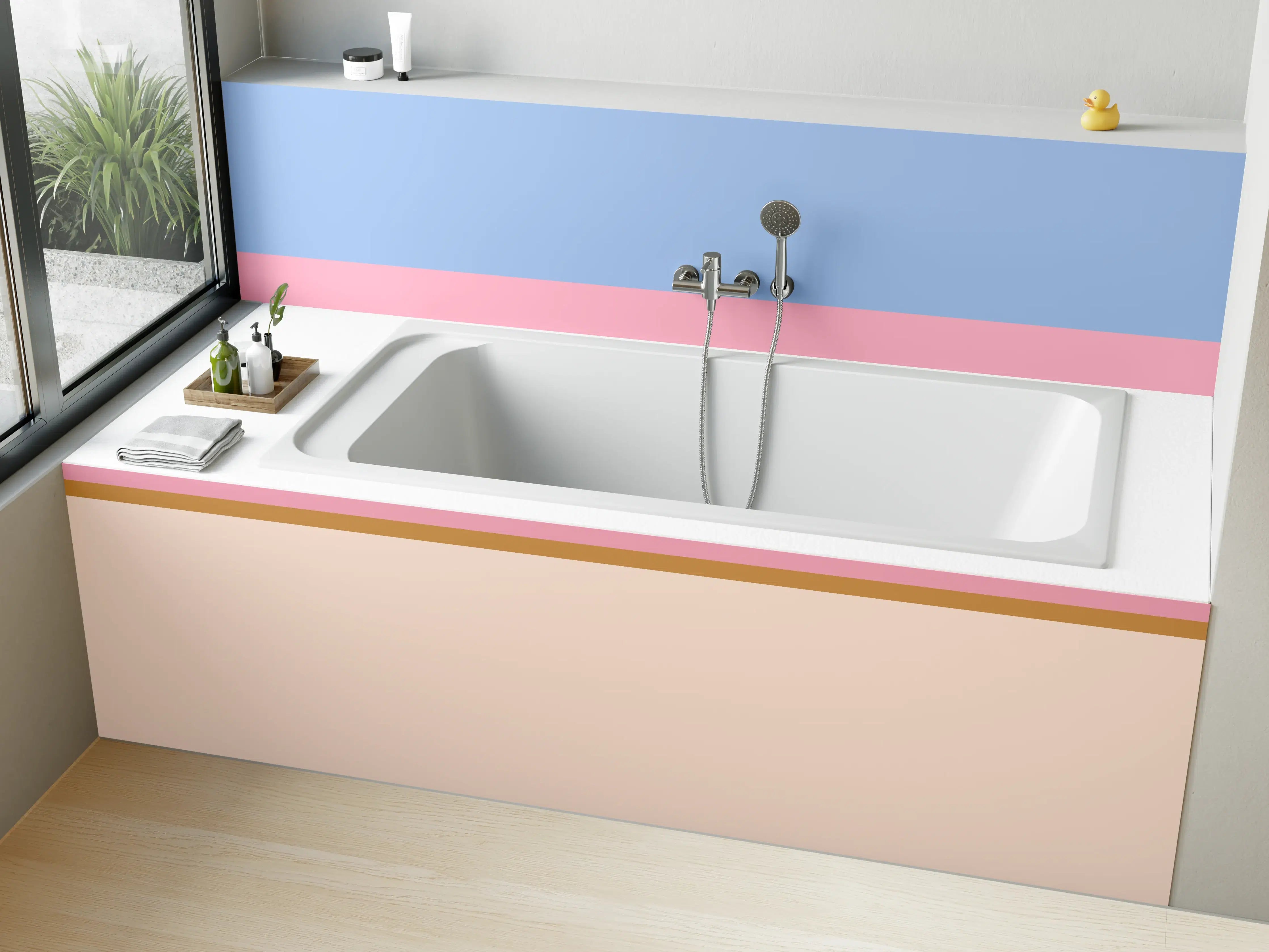 Badewannen-Rückwand - The Vintages - Horizontal - Eloise