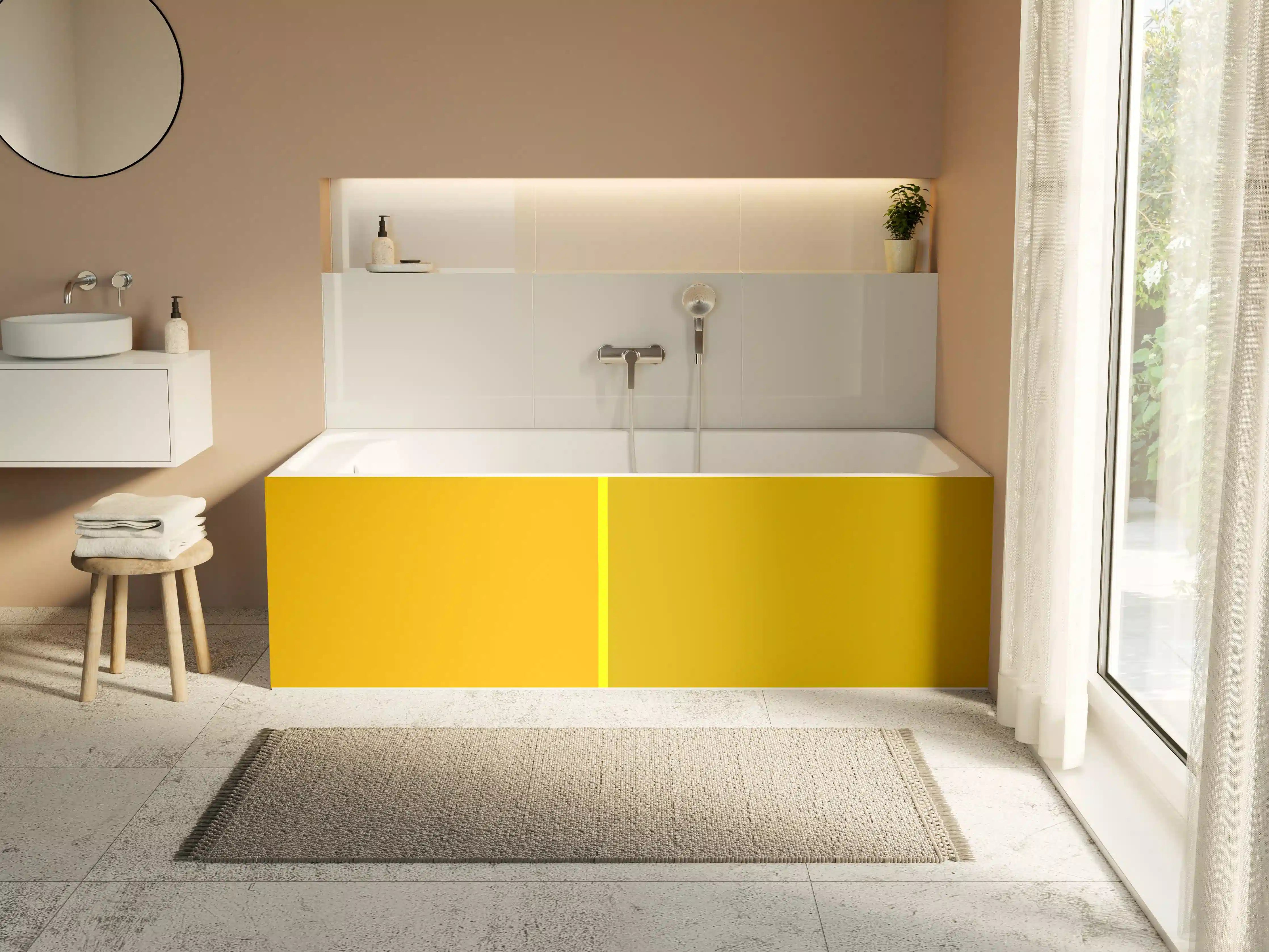 Badewannen-Rückwand - The Yellows - Easy Vertical - Lemon