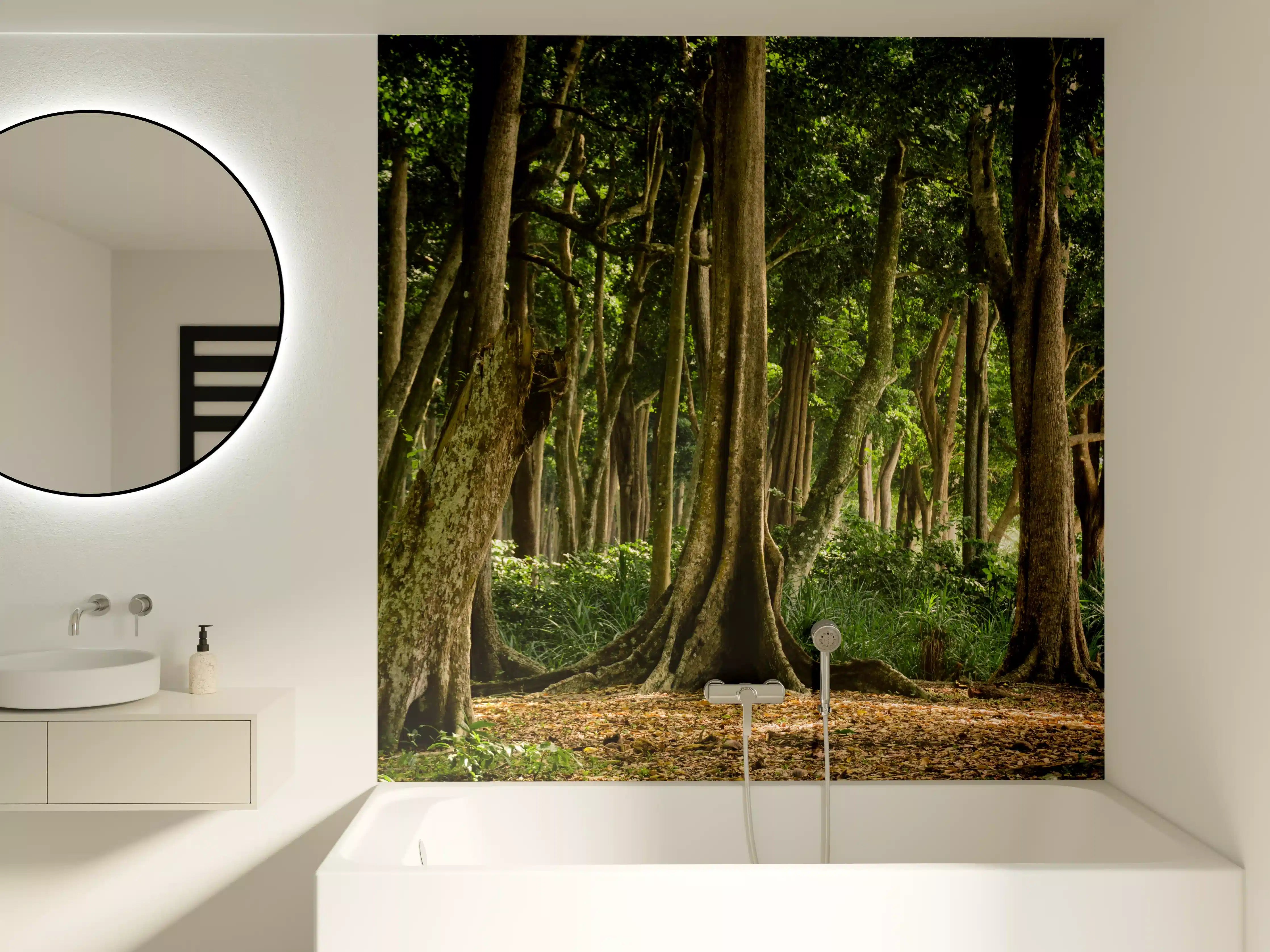 Badewannen-Rückwand - Tropischer Wald auf der Insel Havelock