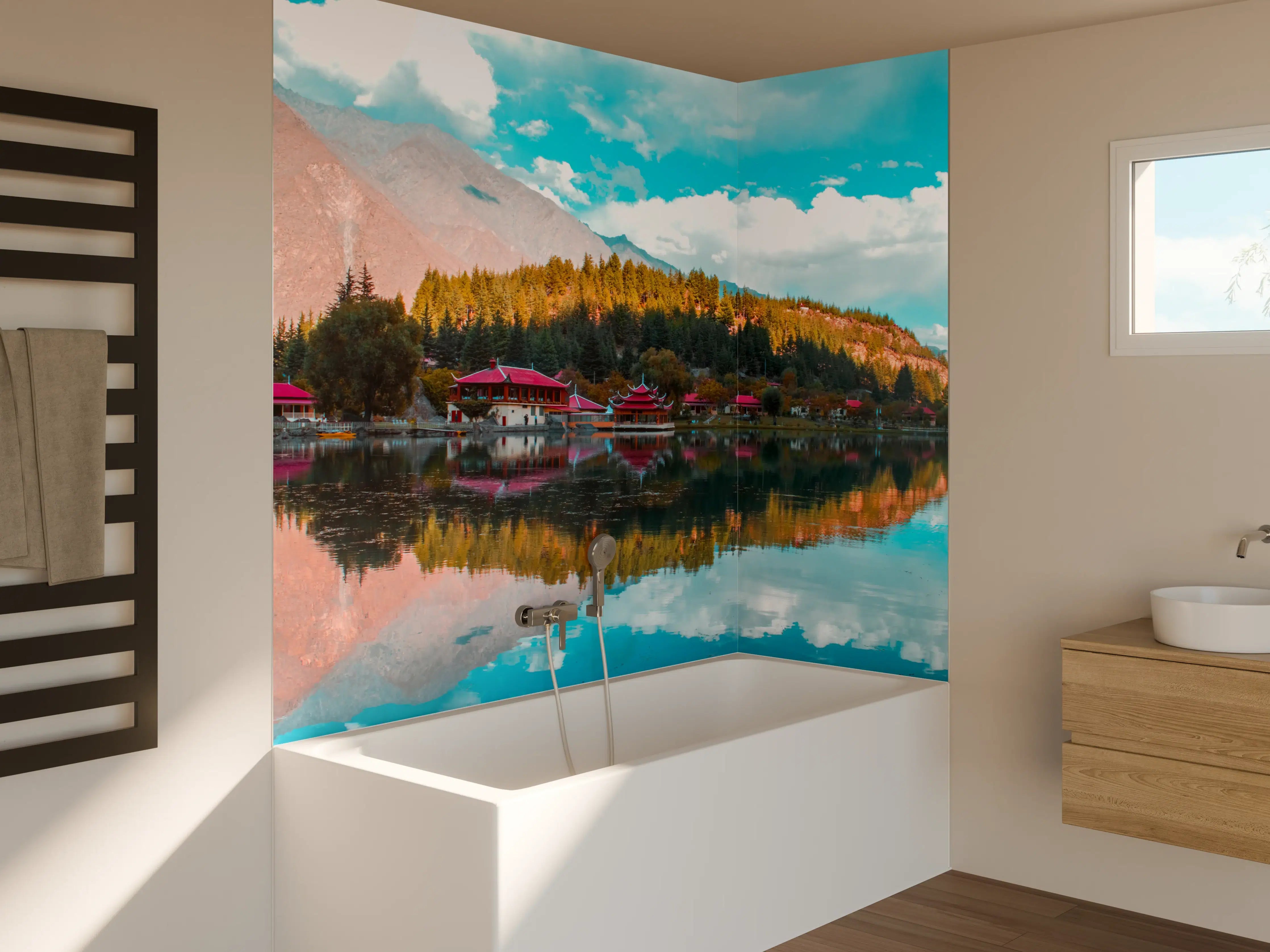 Badewannen-Rückwand - Unterer Kachura-See