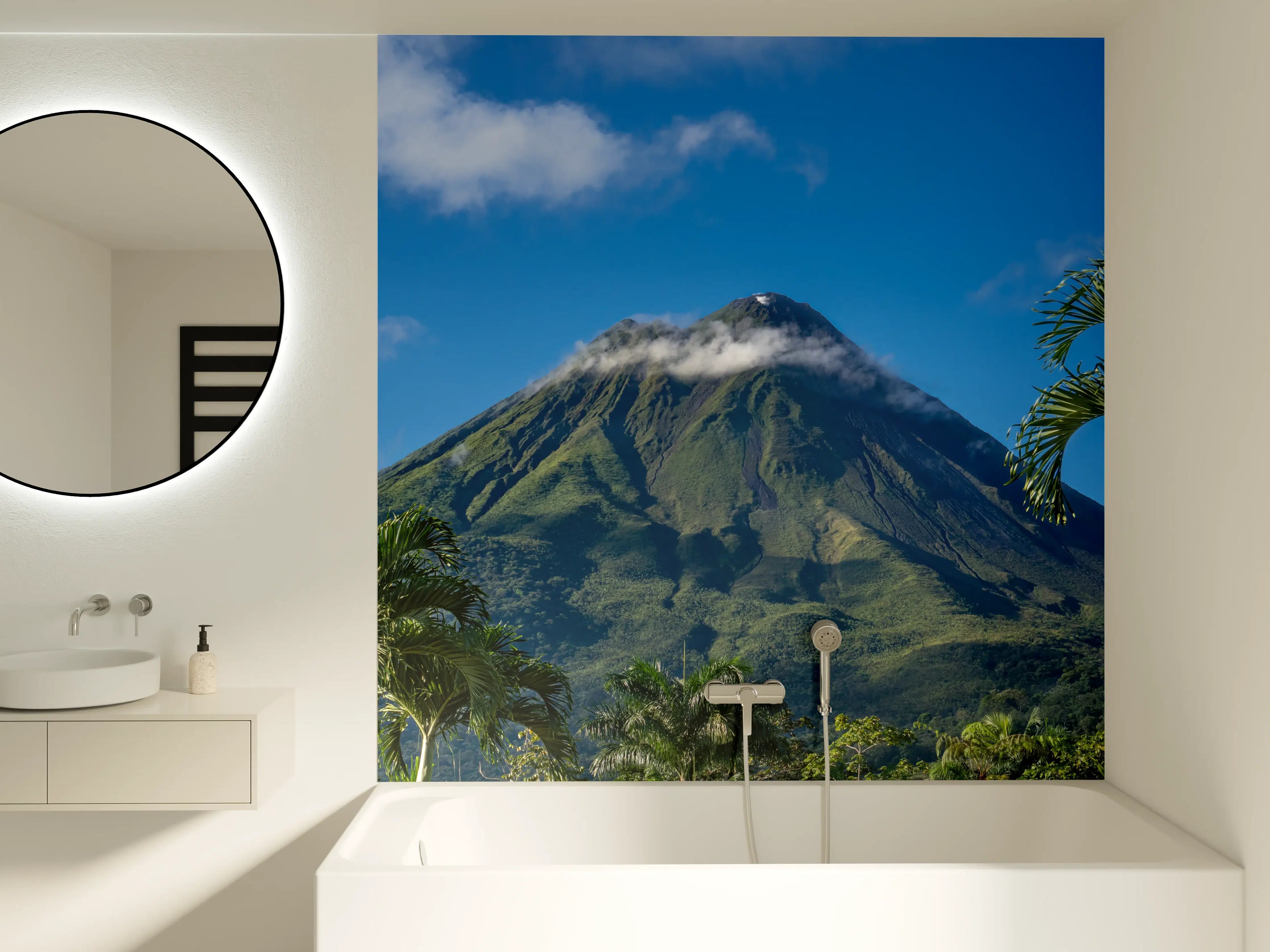 Badewannen-Rückwand - Vulkan Arenal von nahem - Costa Rica
