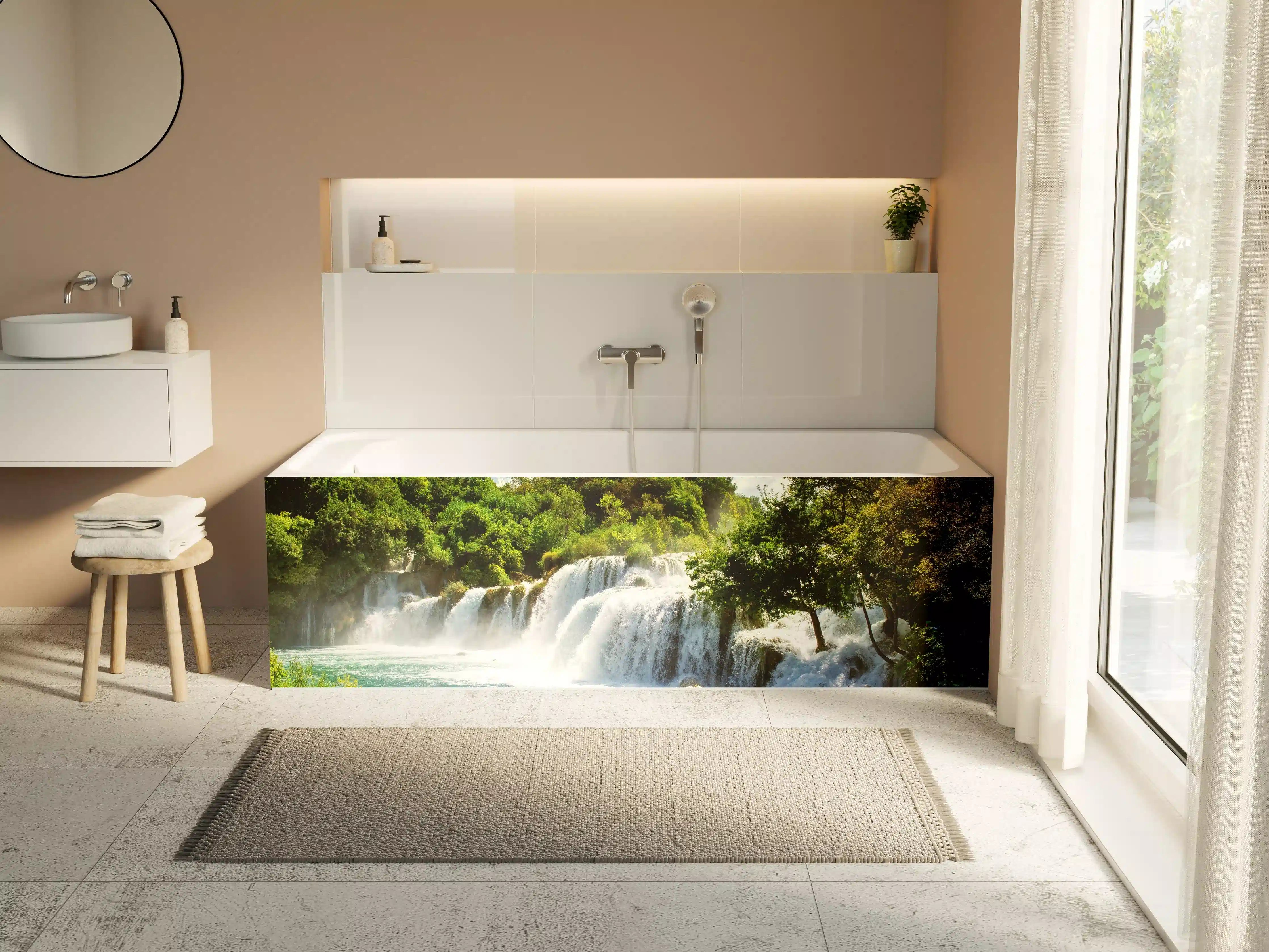 Badewannen-Rückwand - Wasserfälle in Krka