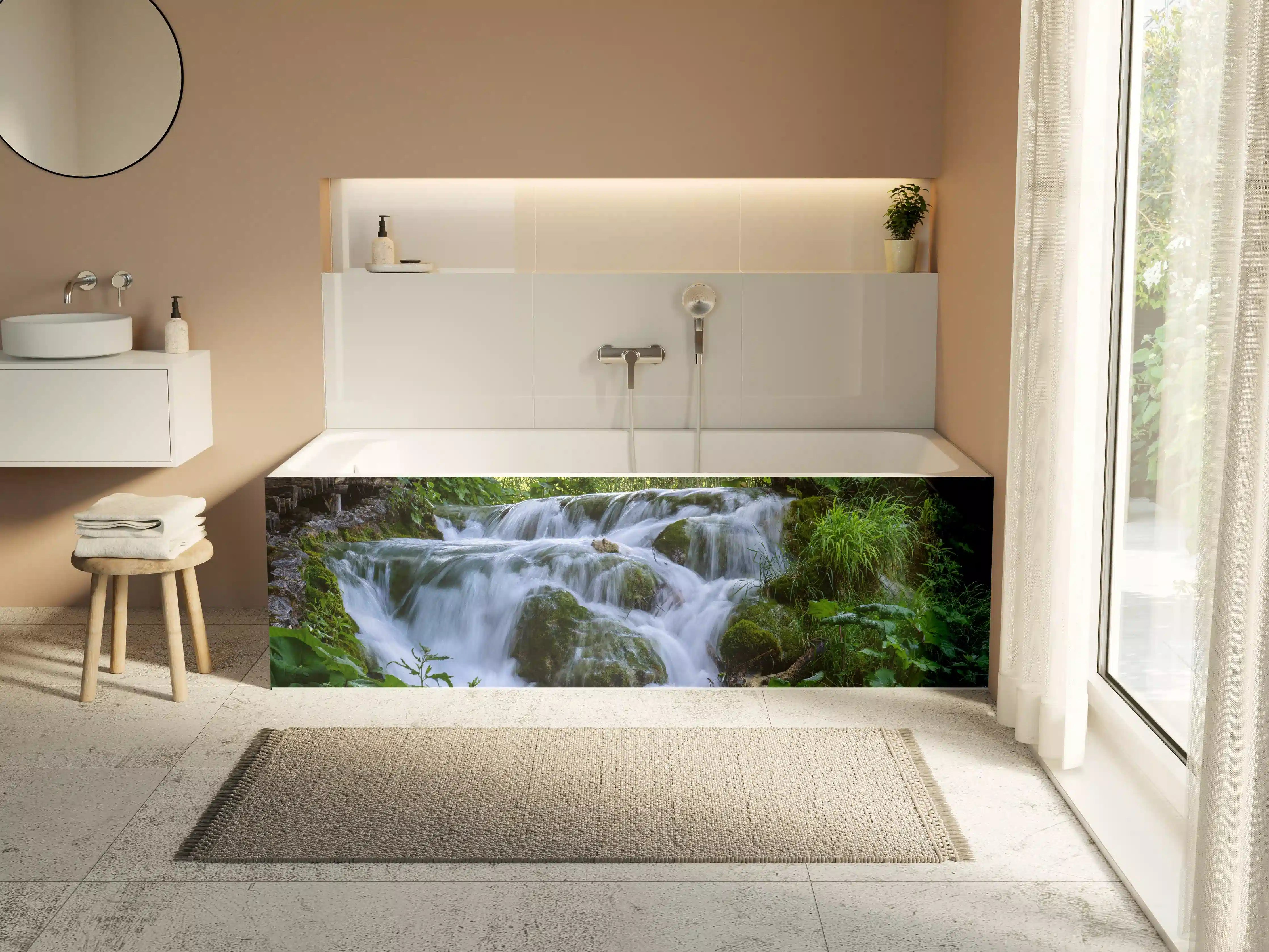 Badewannen-Rückwand - Wasserfall im Nationalpark Plitvicer Seen