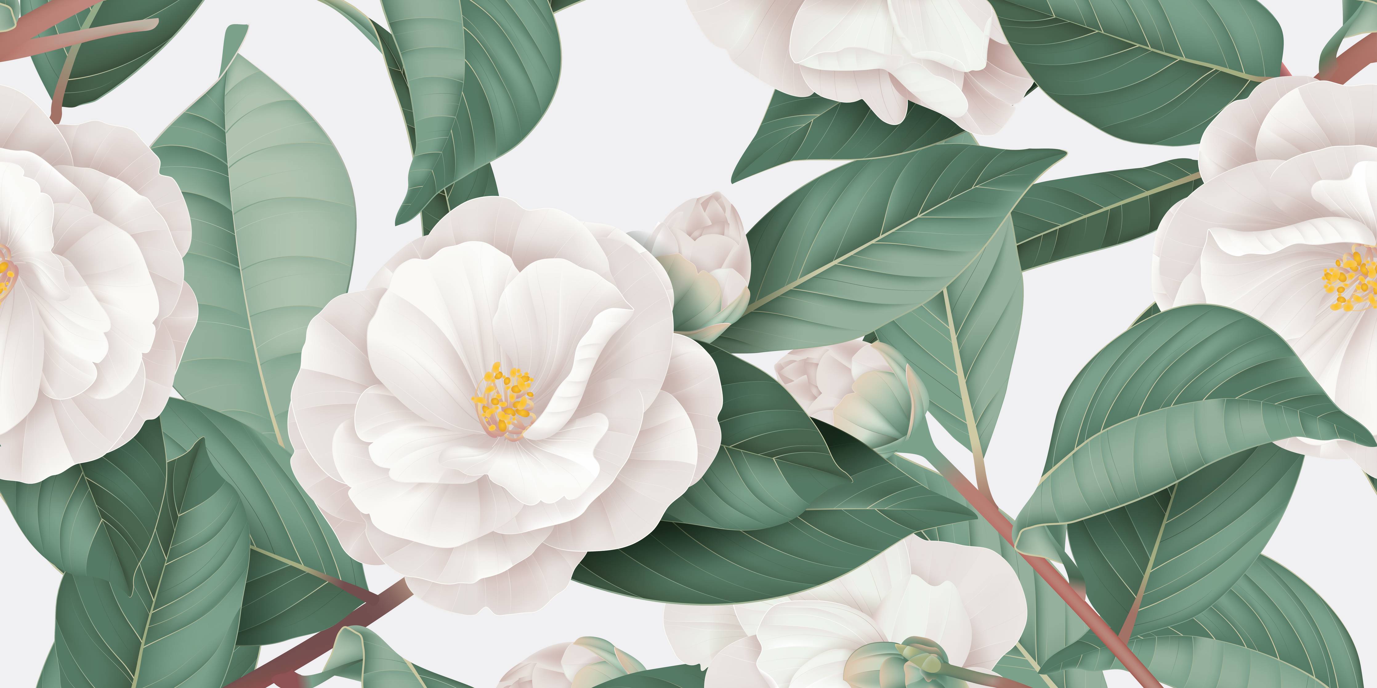 Badewannen-Rückwand-Weiße Blüten