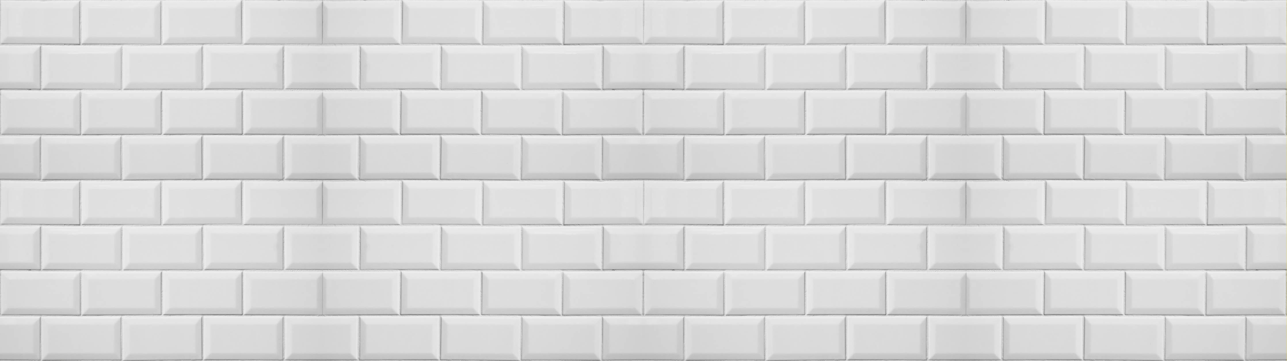 Badewannen-Rückwand-Weiße helle Ziegelfliesen