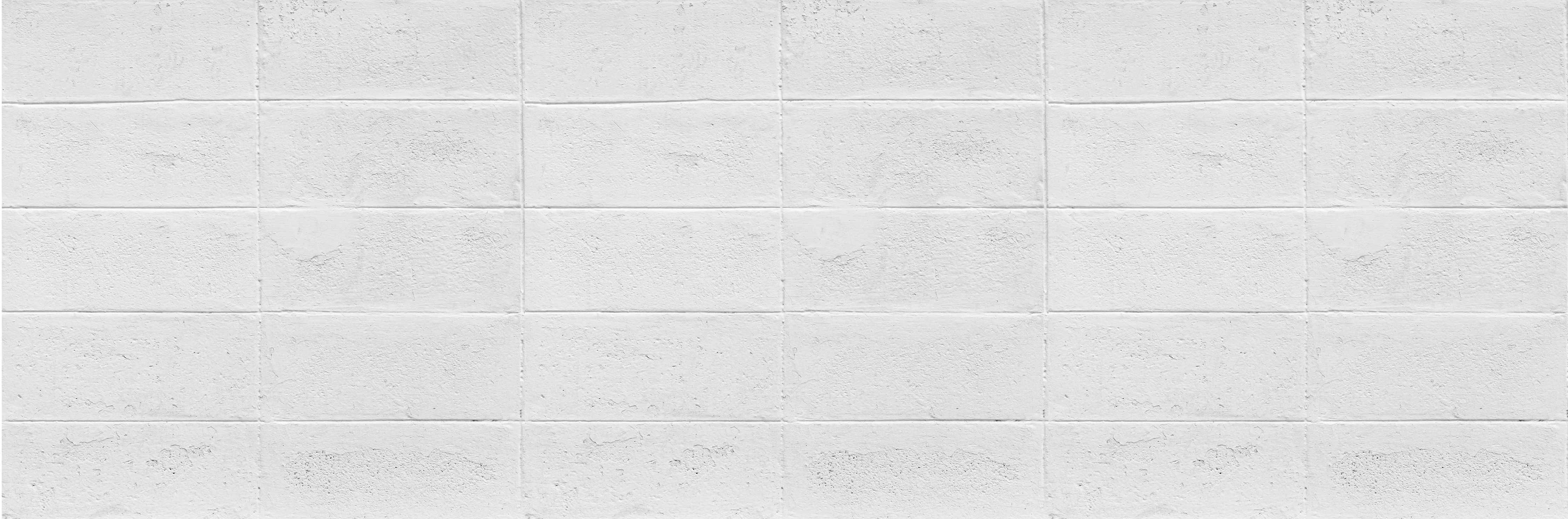 Badewannen-Rückwand-Weißer Zementblock Zaun