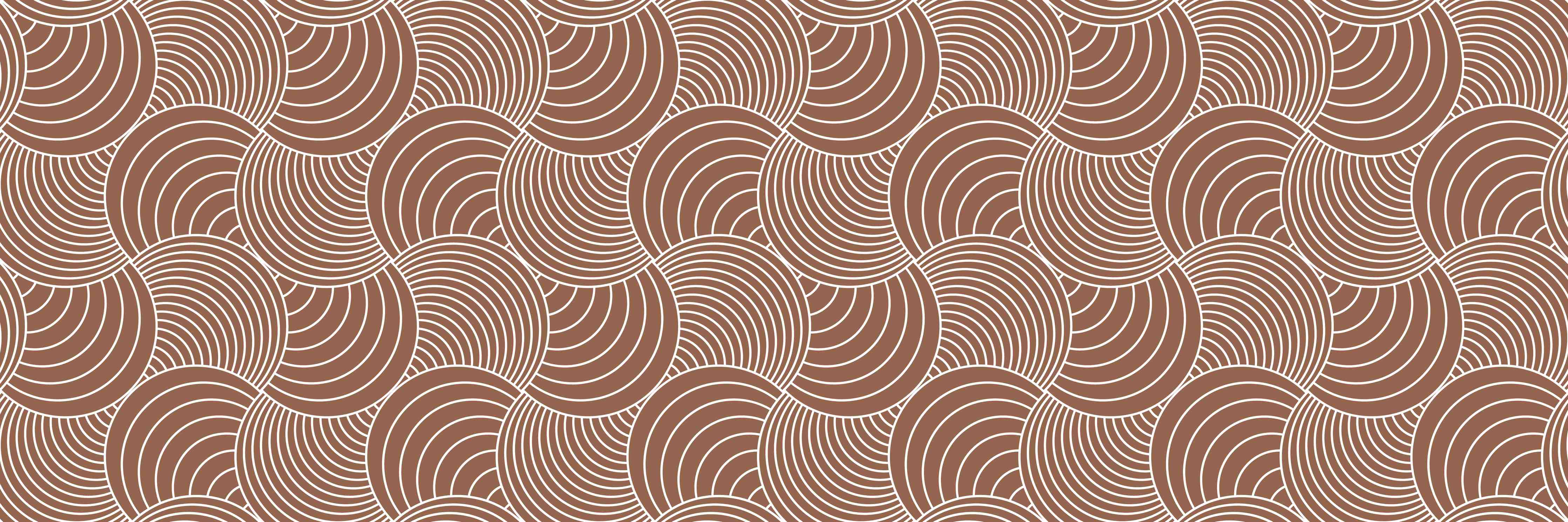 Badewannen-Rückwand-Wellenmuster in warmen Erdtönen