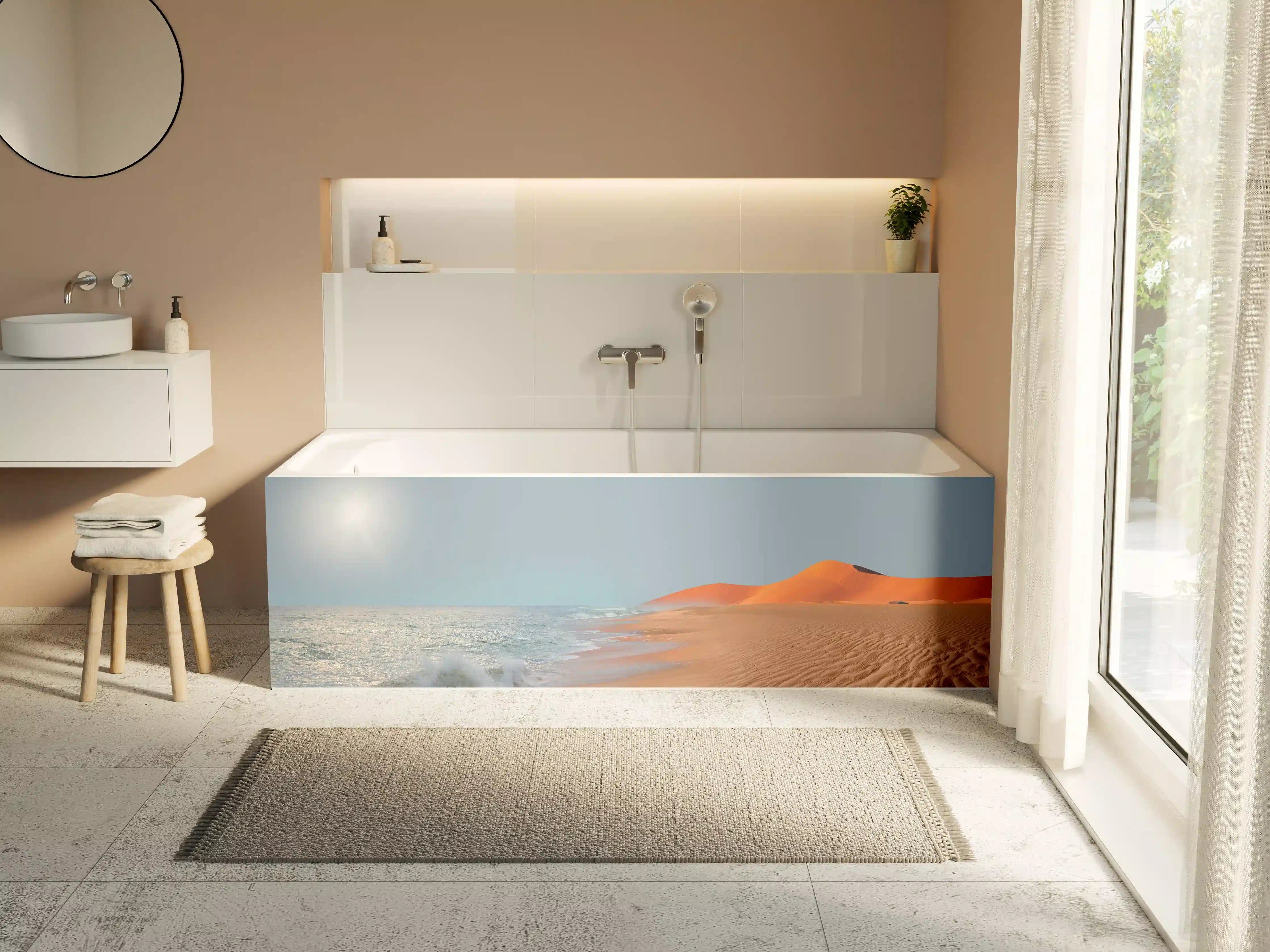 Badewannen-Rückwand - Wunderschöne Küste