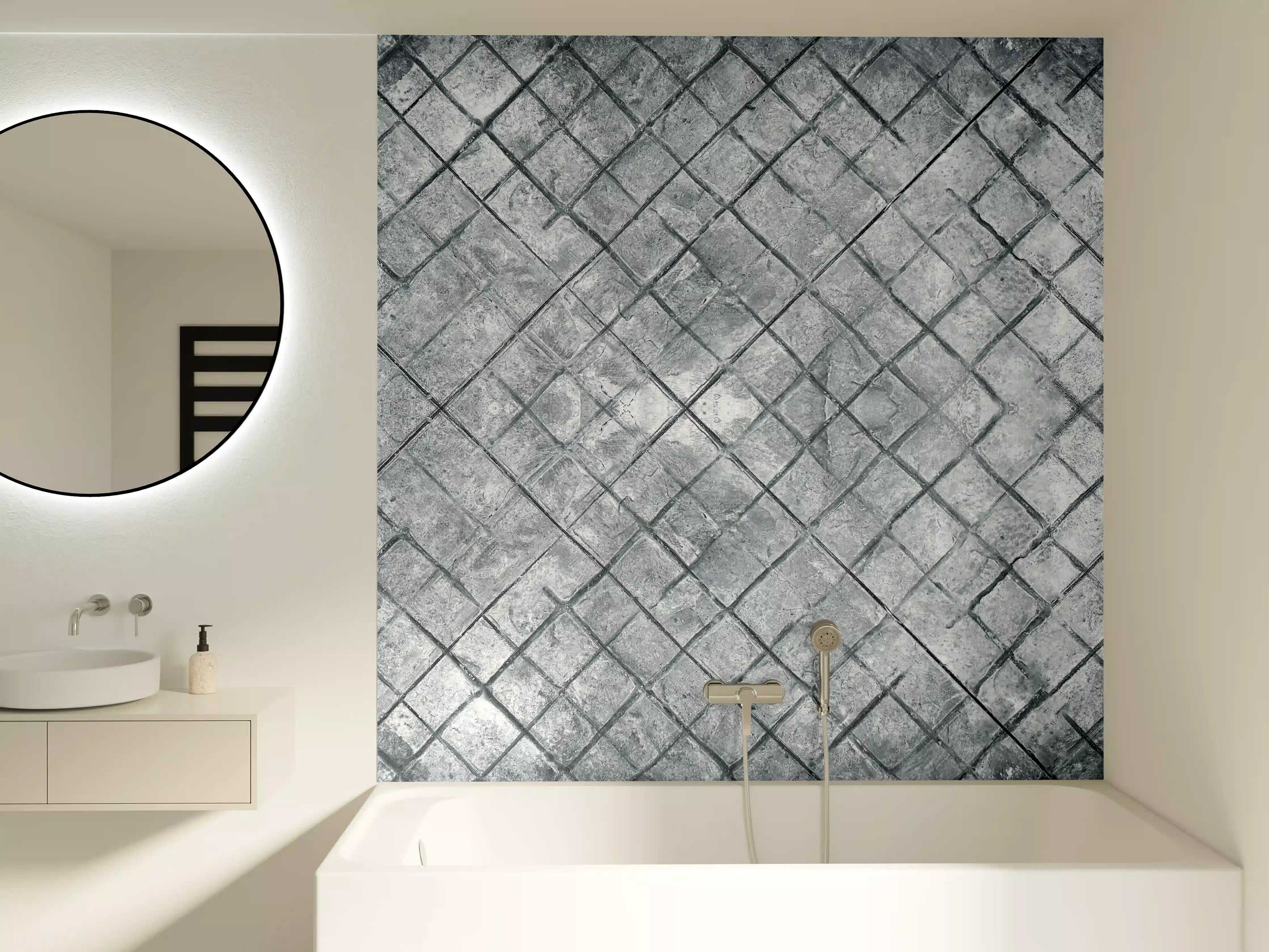 Badewannen-Rückwand - Zement oberflächen Textur von Beton