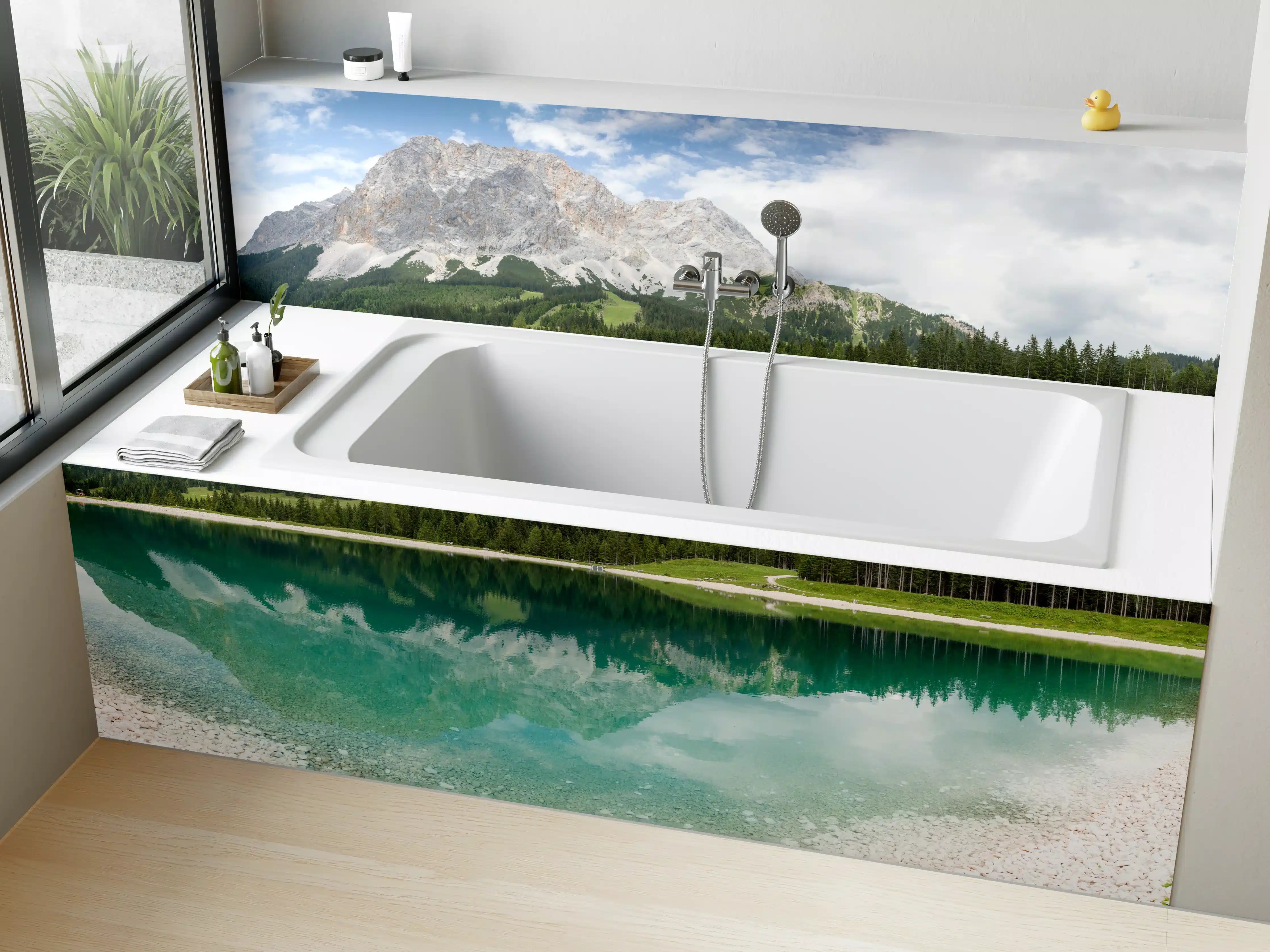 Badewannen-Rückwand - Zugspitzarena bei Ehrwald