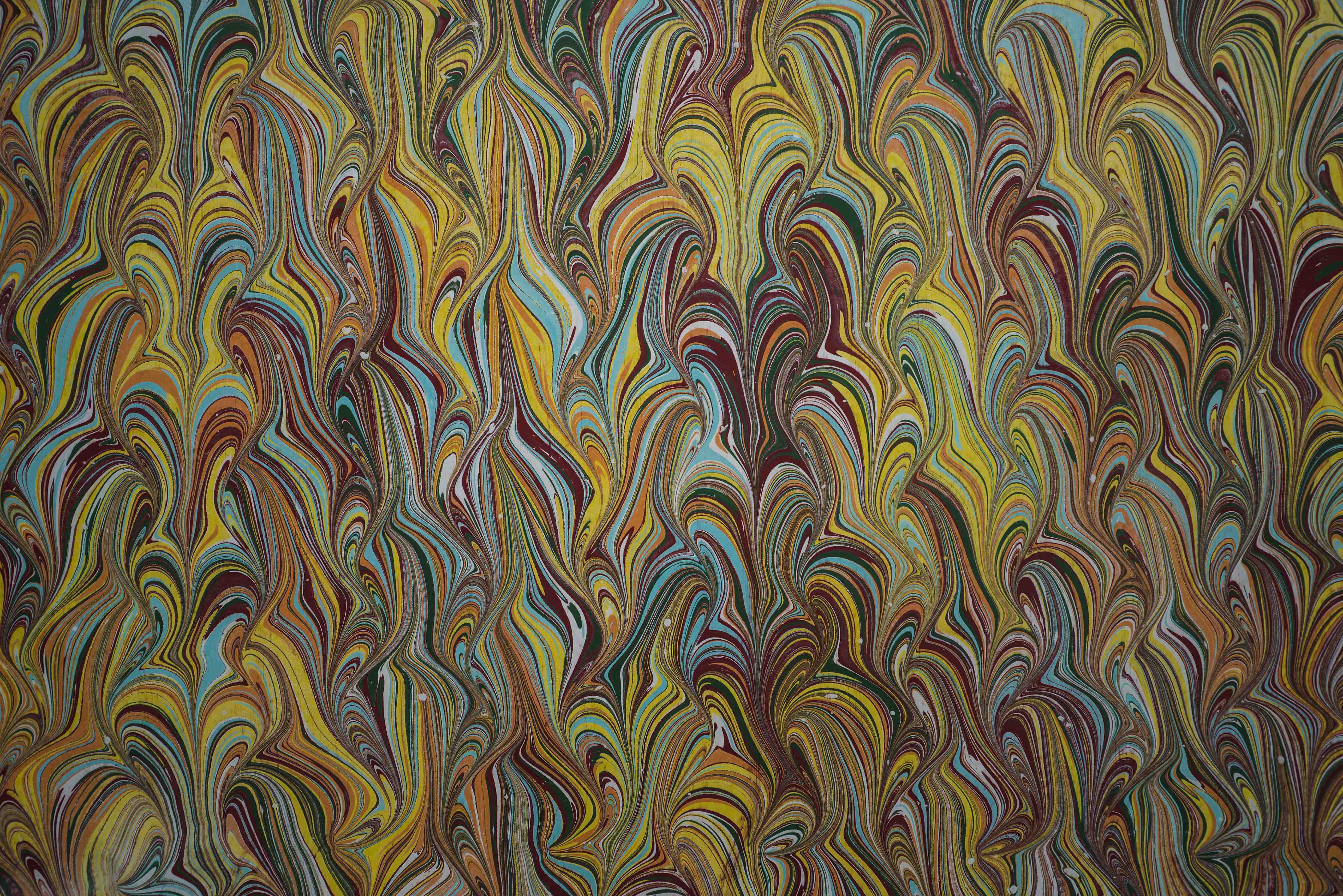 Badewannen-Rückwand-traditionelles türkisches Ebru - Papier