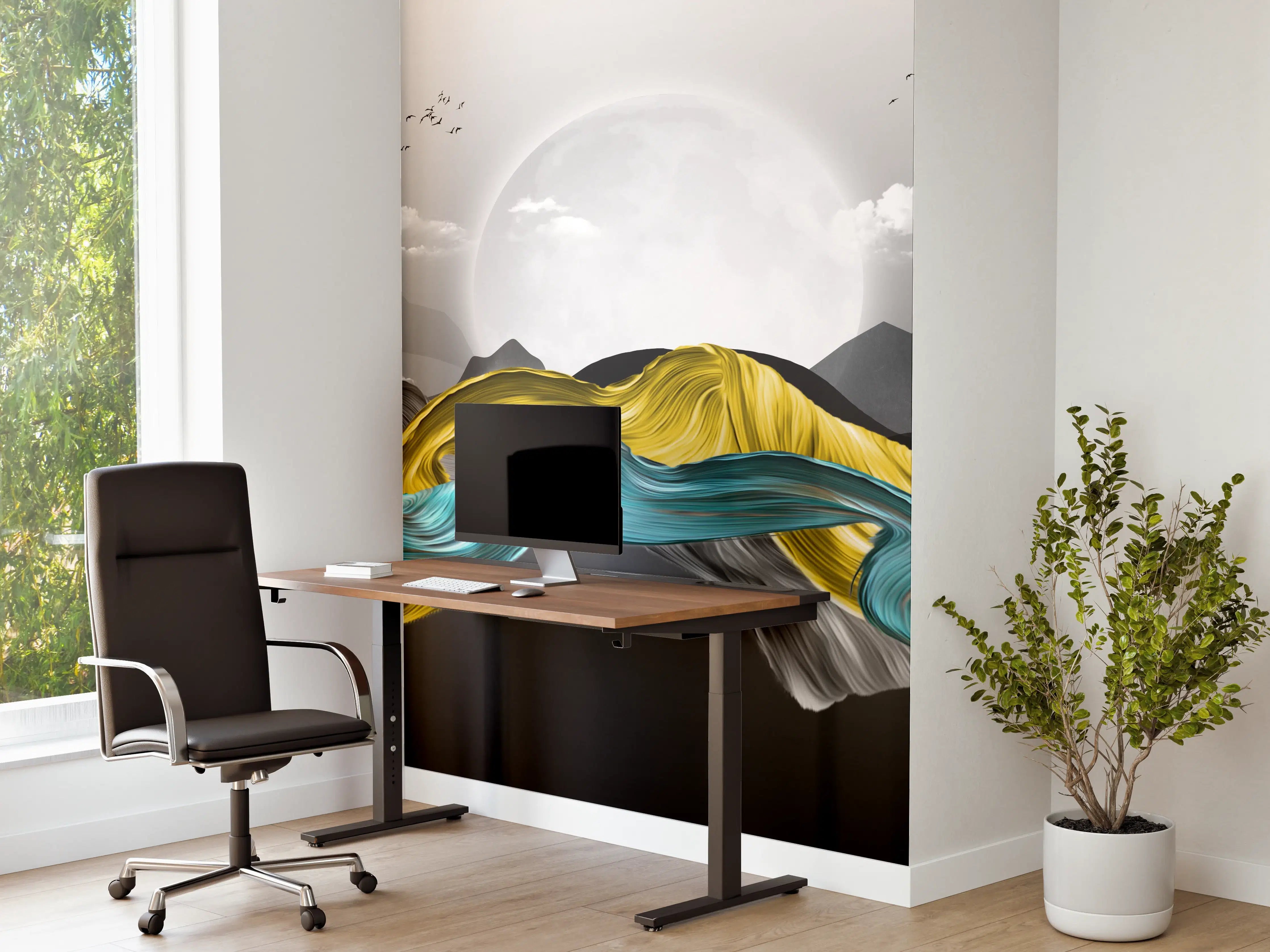 Büro Wandgestaltung - 3D Moderne Leinwand - Abstrakt