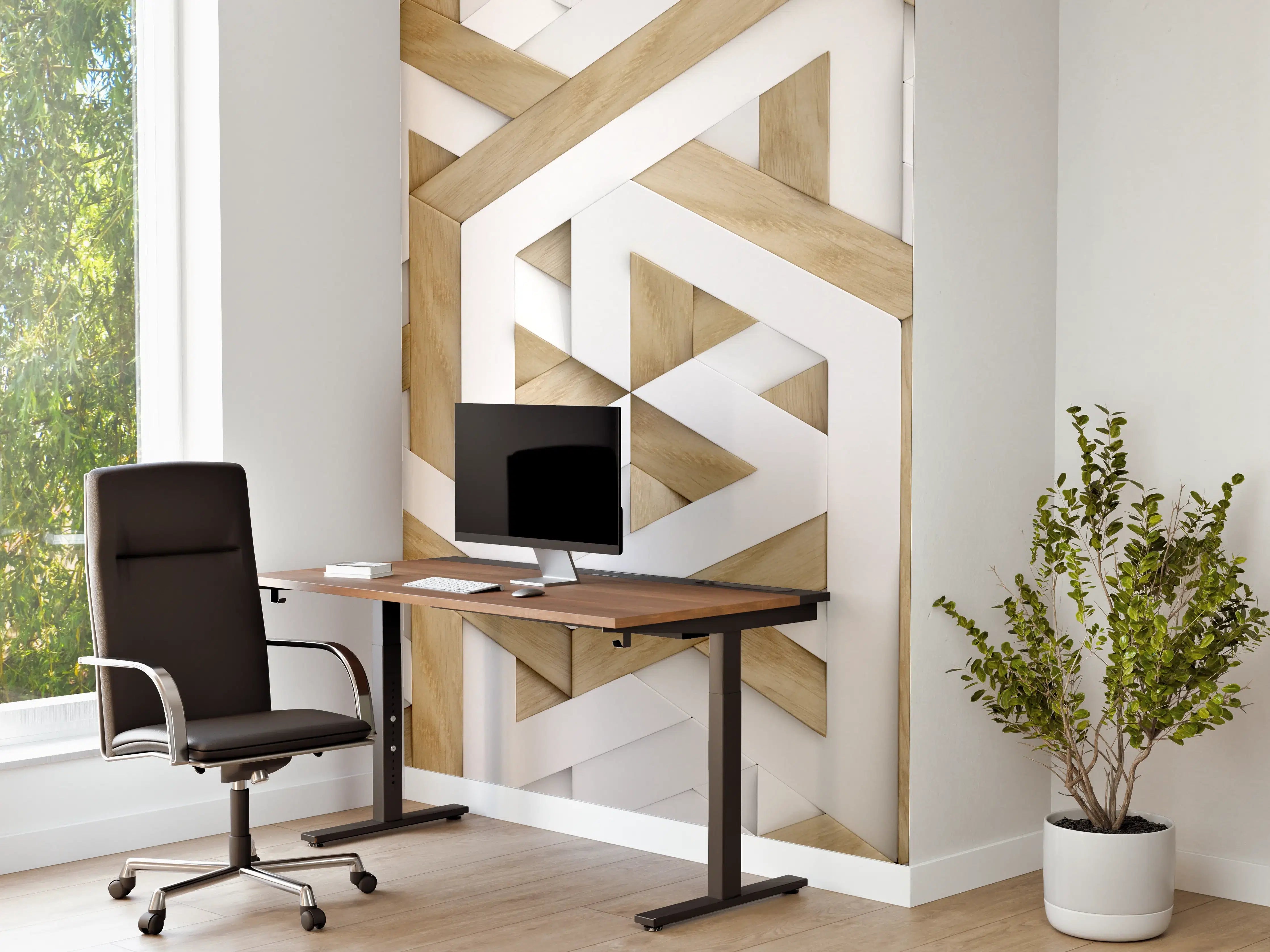 Büro Wandgestaltung - 3D Tapete - Mosaik Muster