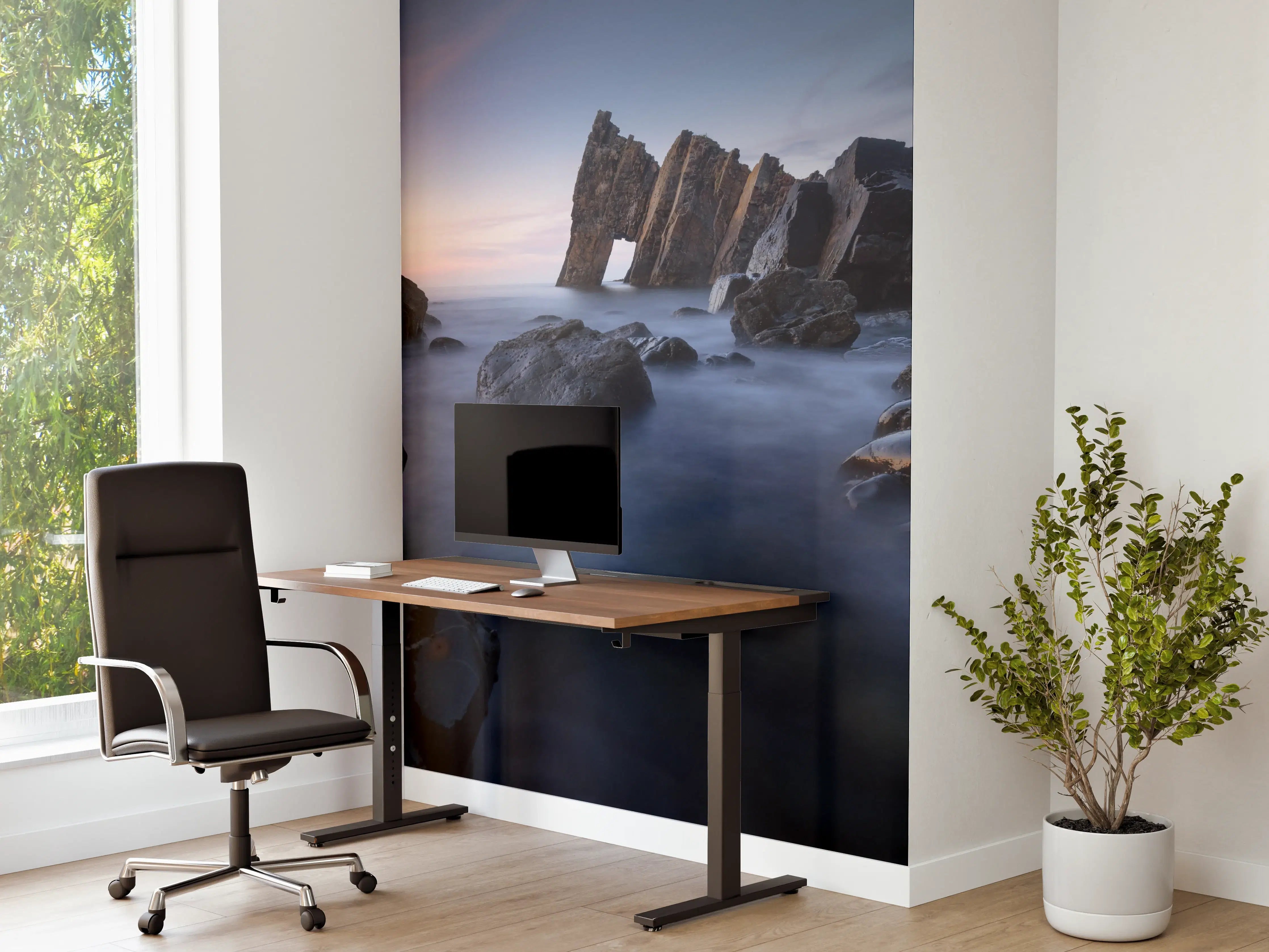 Büro Wandgestaltung - Abendlicht Küstenpanorama