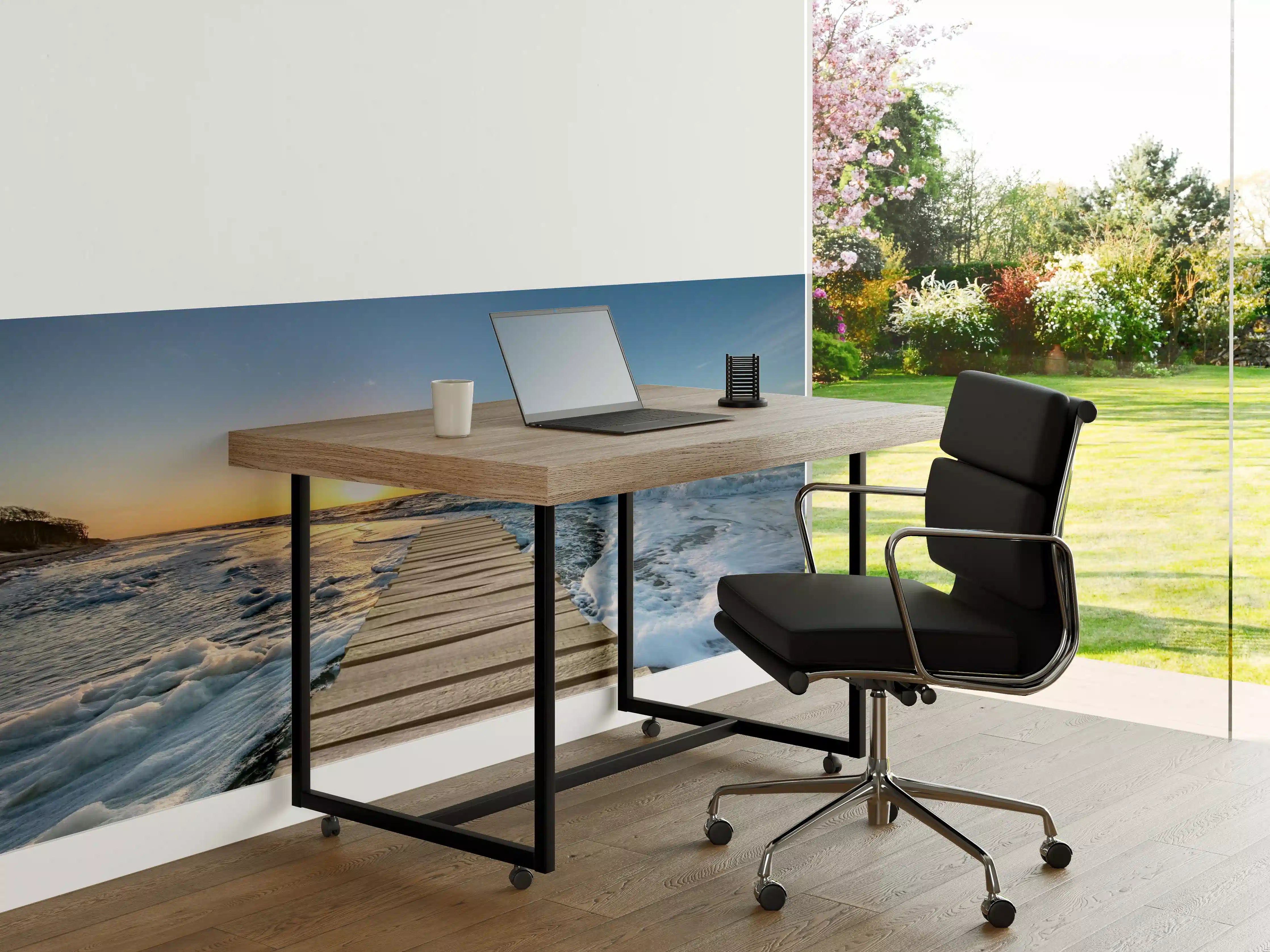 Büro Wandgestaltung - Abendlicht am Wasserpfad