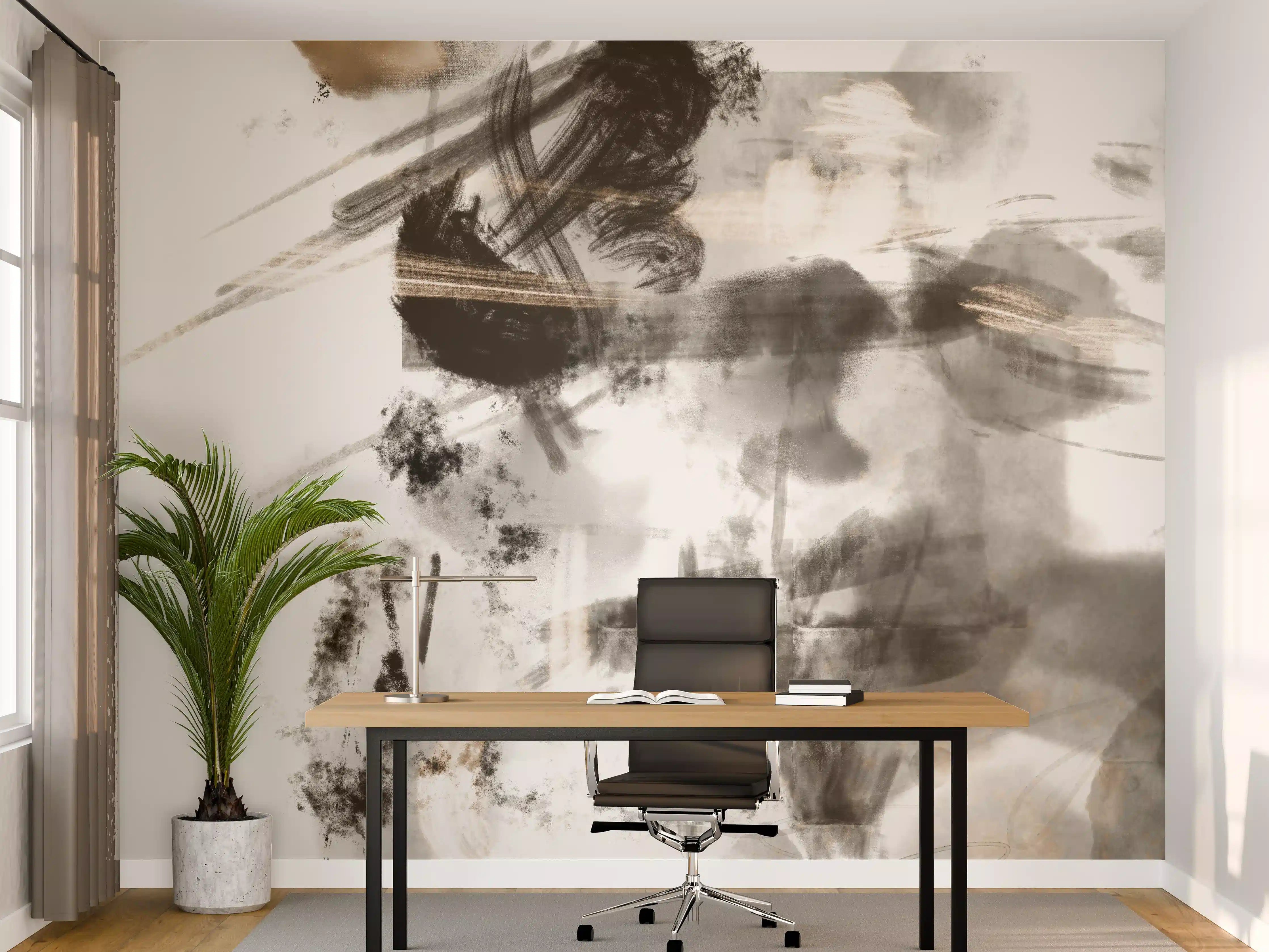 Büro Wandgestaltung - Abstrakes Gemälde - Chaos