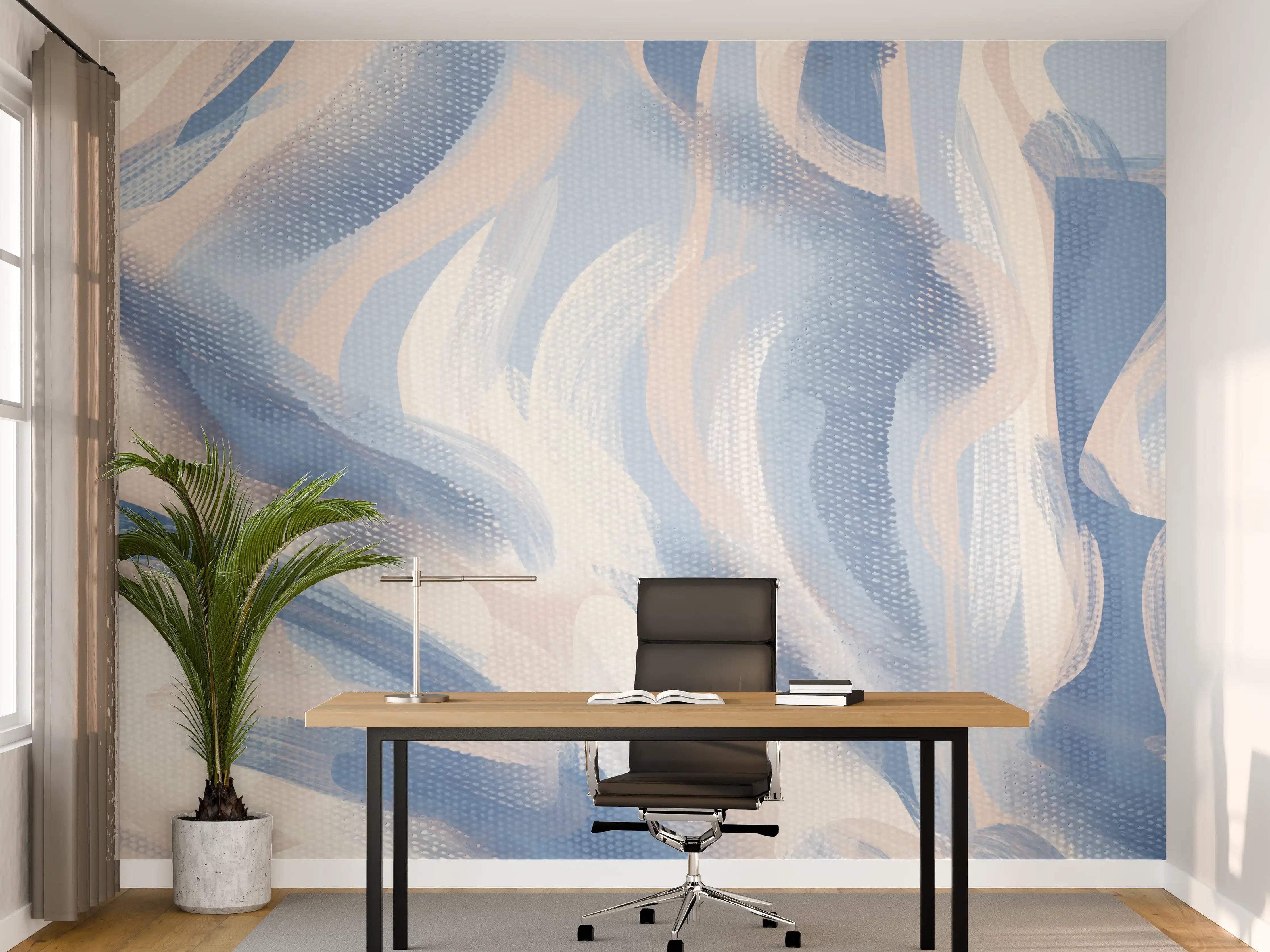 Büro Wandgestaltung - Abstrakte Acryl-Kunstleinwand